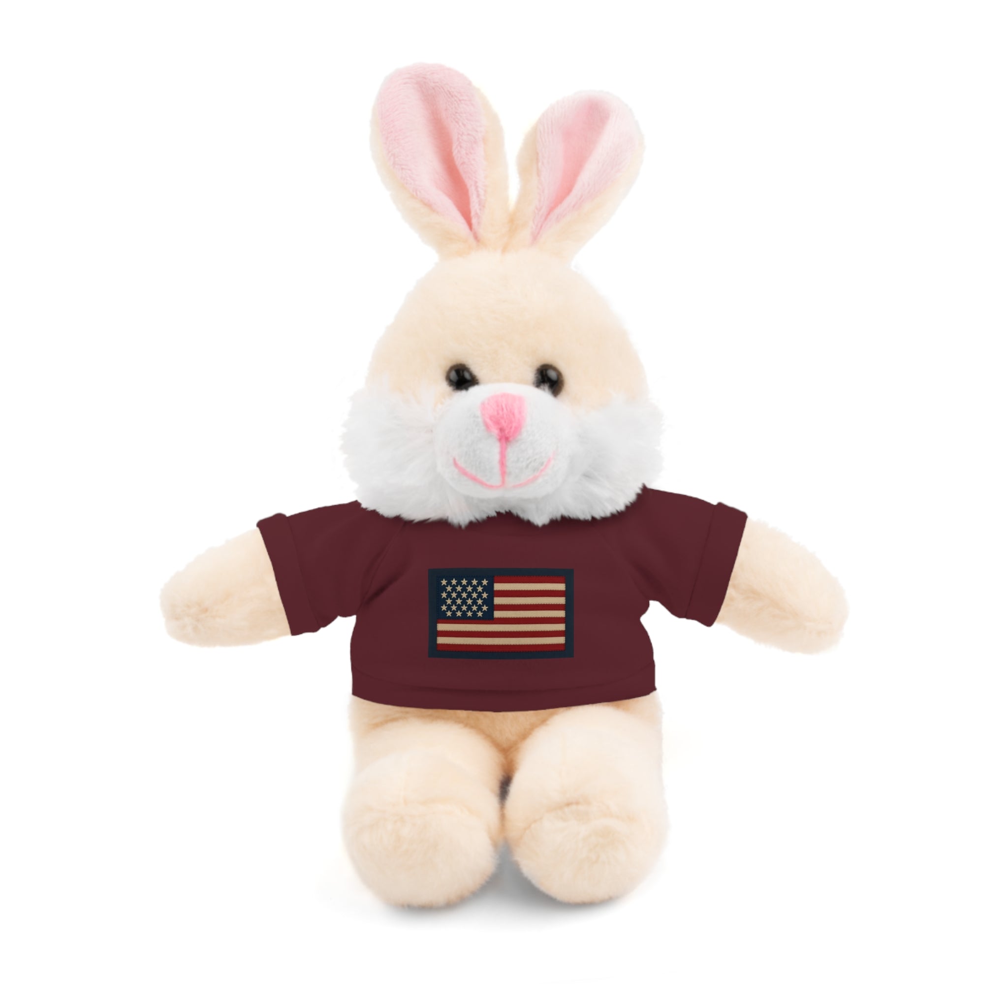 American Flag Teddy Bear with Tee — Patriotic Plush Gift