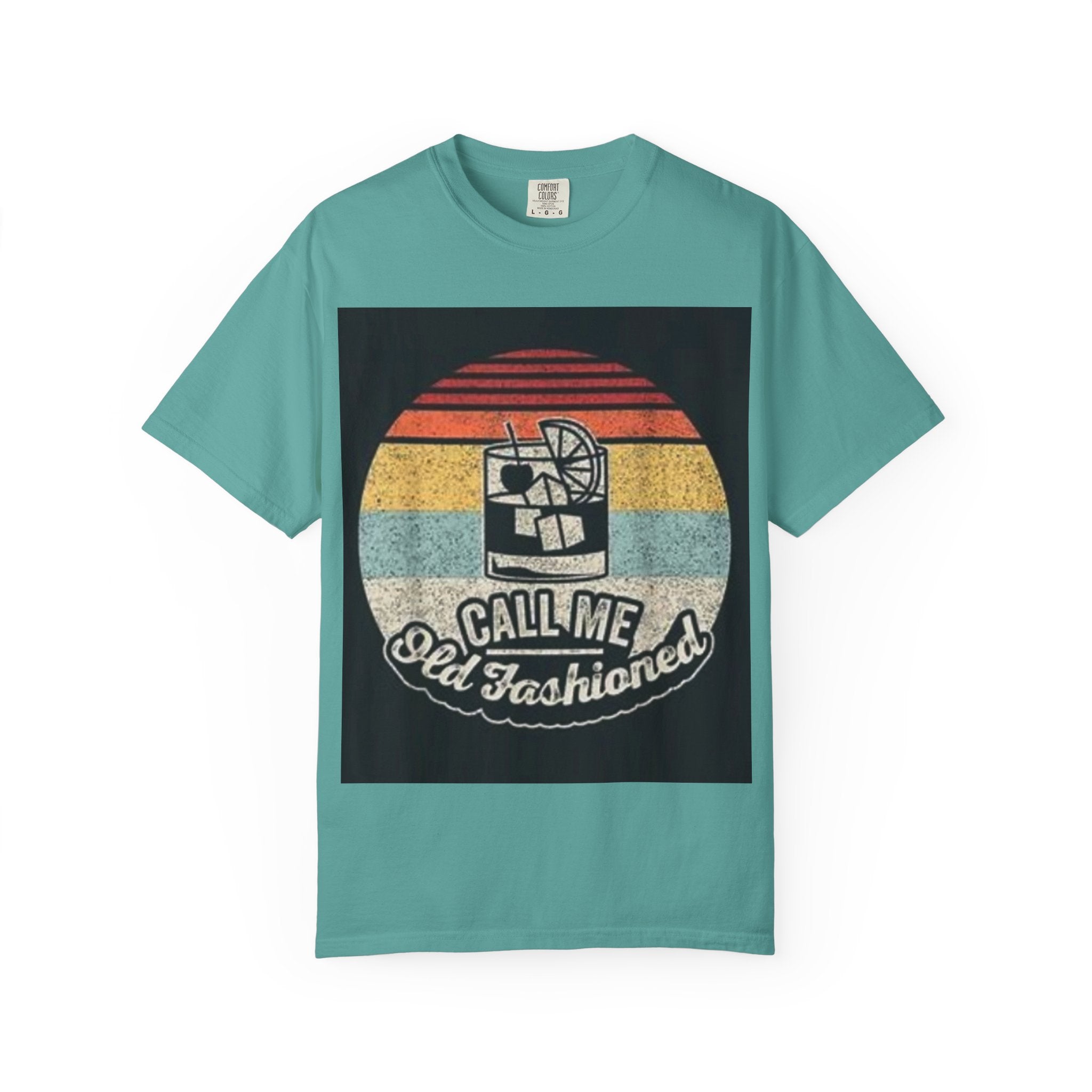 T-Shirt — "Call Me Old Fashioned" Retro Cocktail Graphic Tee