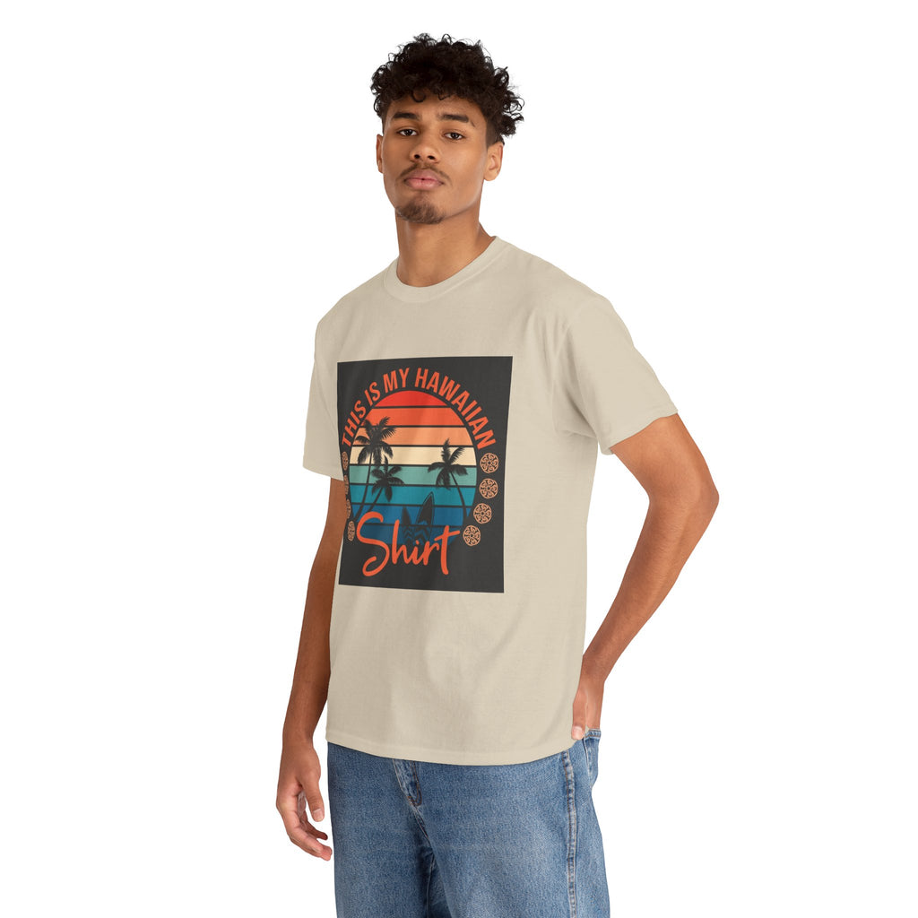 This Is My Hawaiian Shirt Tee — Vintage Sunset Palm Beach T-Shirt