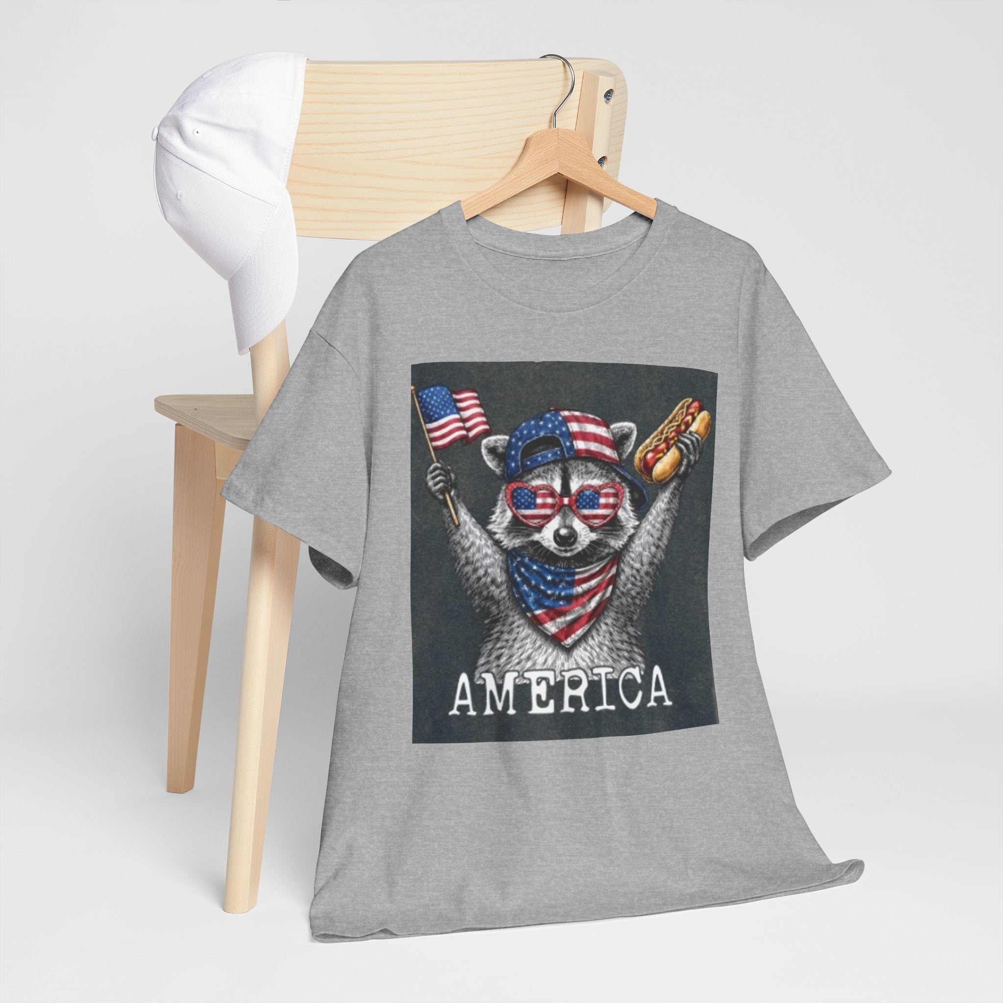 Patriotic Raccoon 'America' T-Shirt