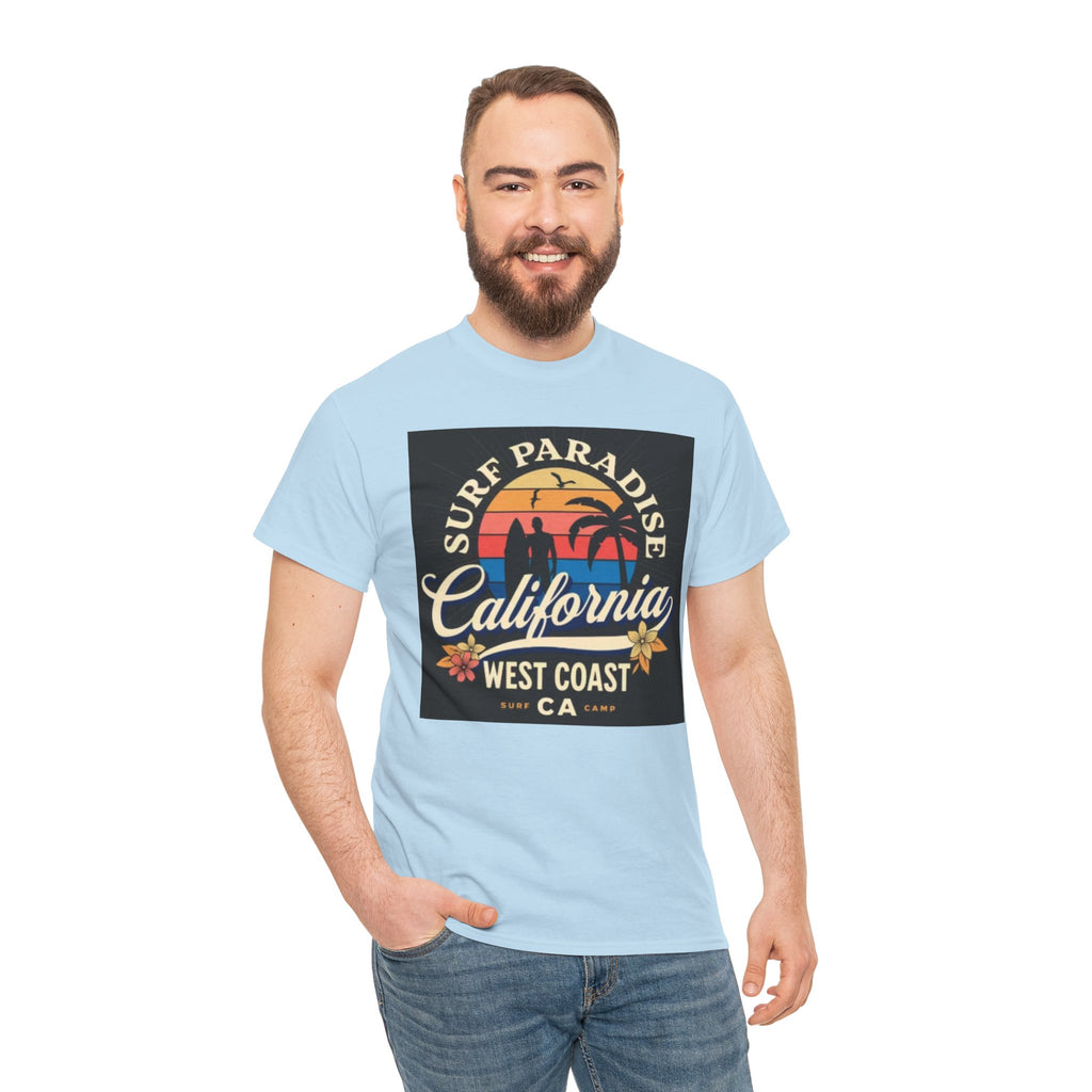 California Surf Paradise Tee — West Coast CA Vintage Sunset Graphic T-Shirt