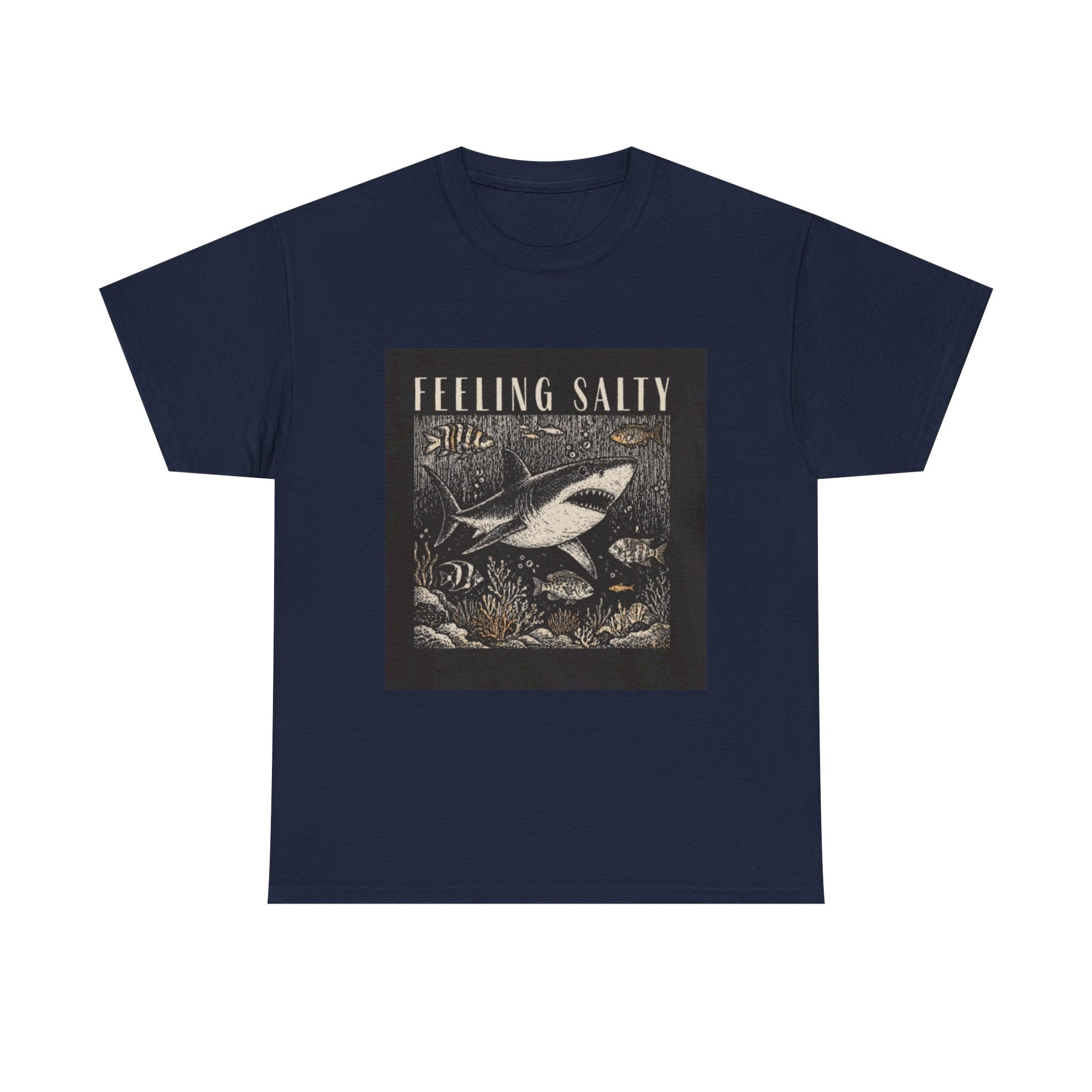 Feeling Salty Shark T-Shirt – Vintage Ocean Graphic Tee