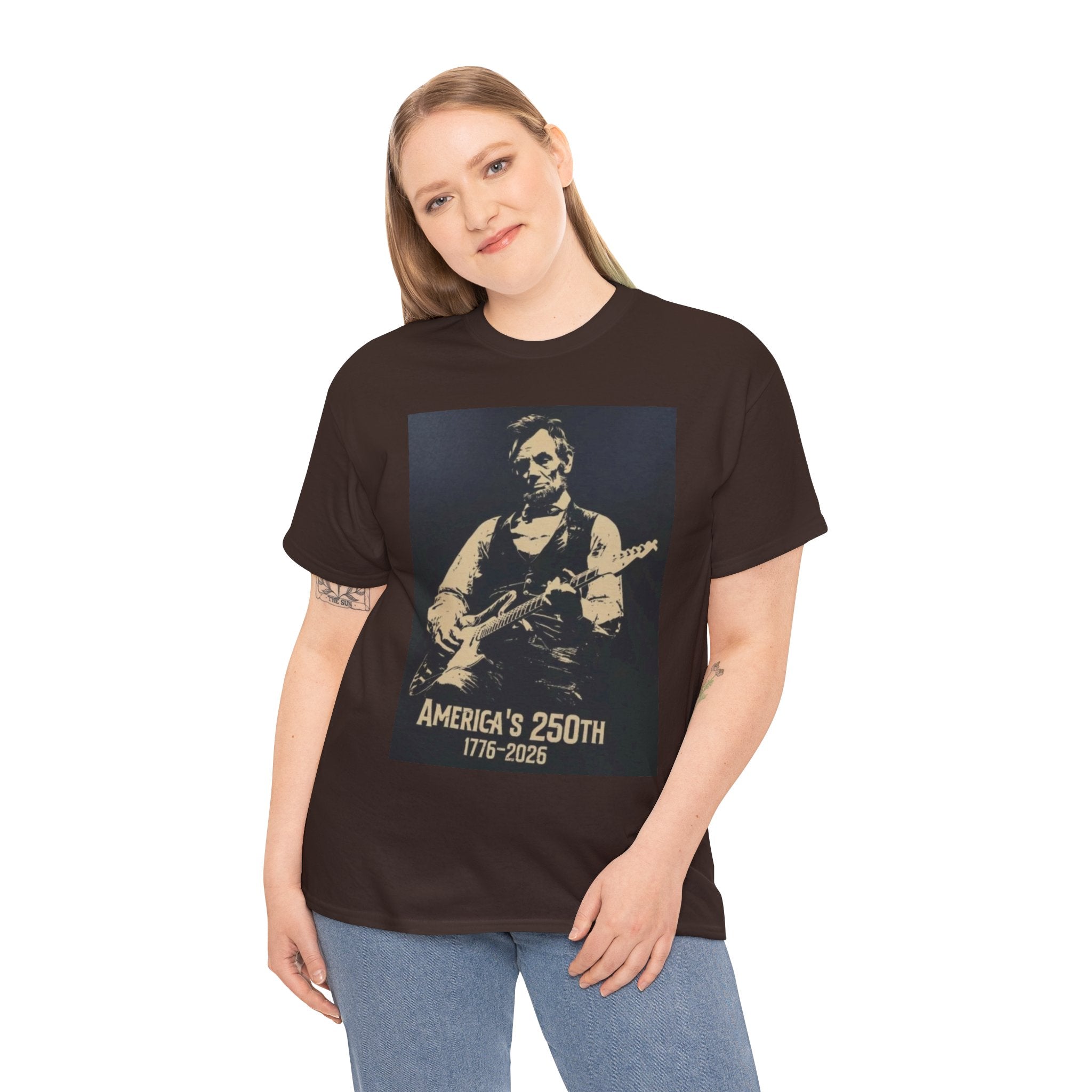 America's 250th Guitar Tee — 1776–2026 Patriotic Rock T‑Shirt