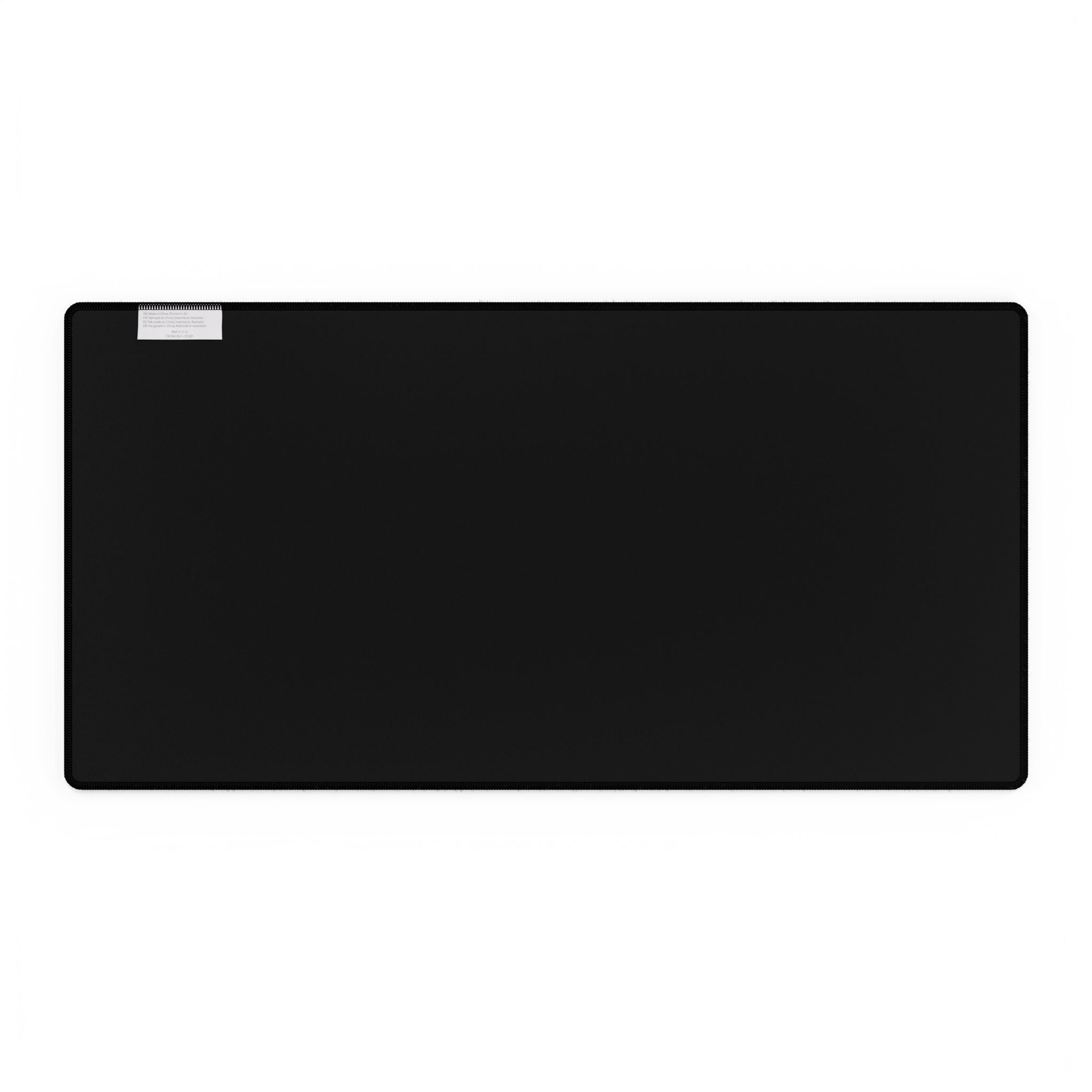 Equestrian Fantasy Desk Mat — Woman in Red on Black Stallion