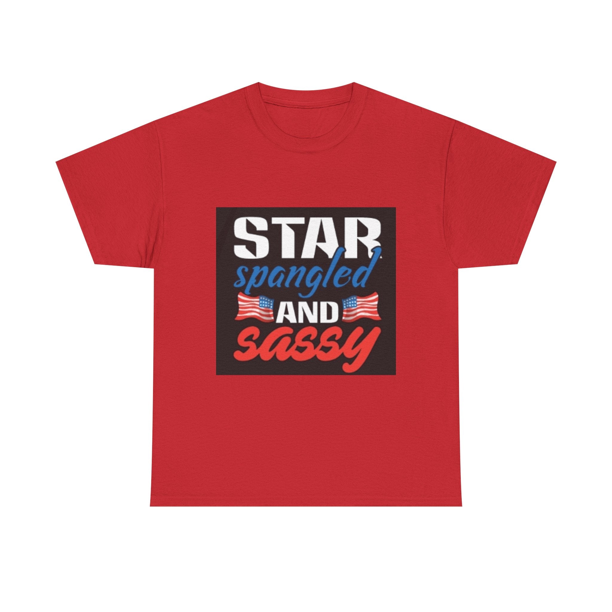 Star Spangled and Sassy Tee — Patriotic 4th of July Shirt with Flags