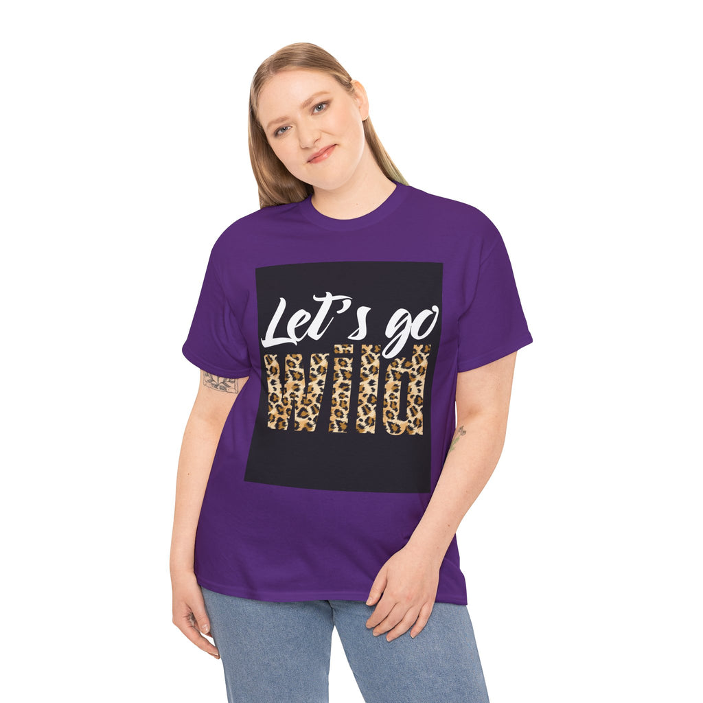 Let's Go Wild Leopard Graphic Tee