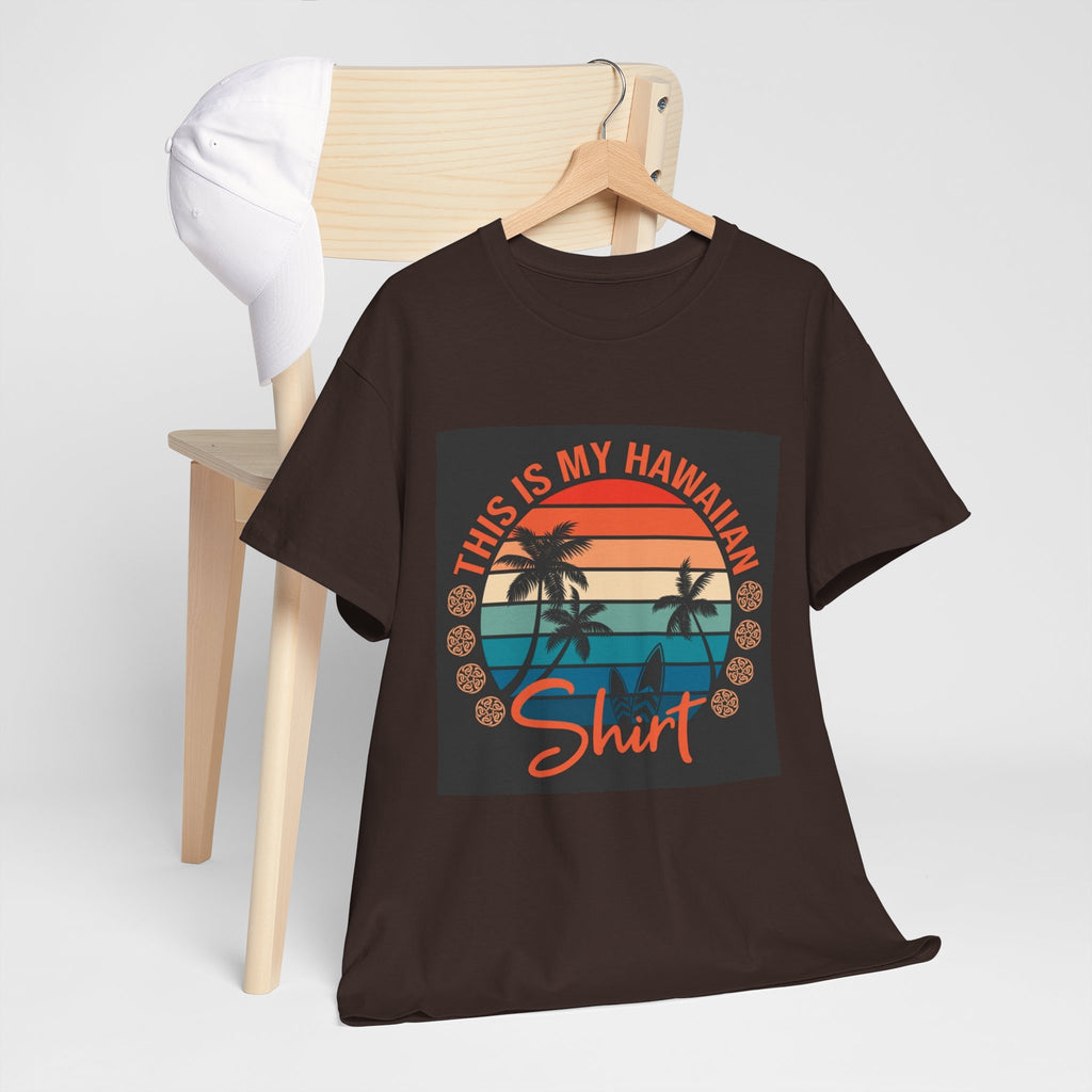 This Is My Hawaiian Shirt Tee — Vintage Sunset Palm Beach T-Shirt