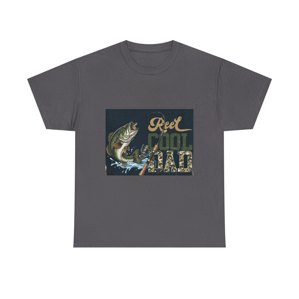 Fishing T-Shirt — "Reel Cool Dad" Graphic Tee