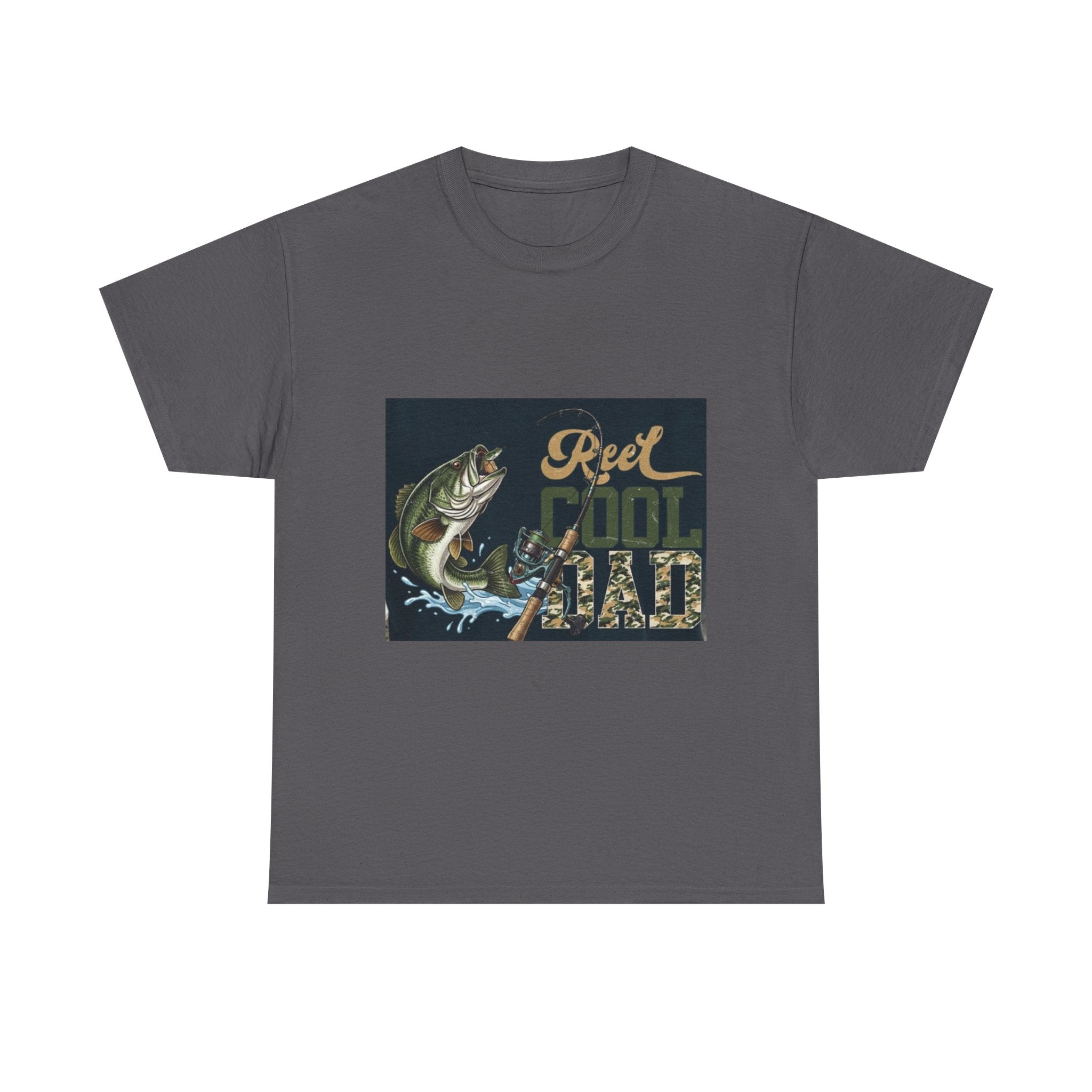 Fishing T-Shirt — "Reel Cool Dad" Graphic Tee