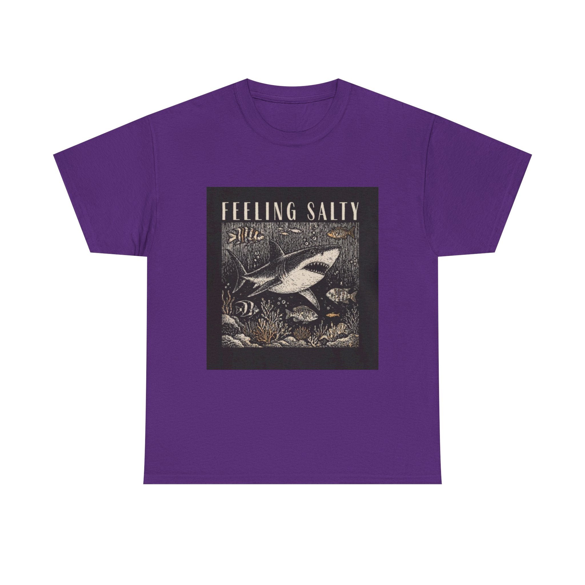 Feeling Salty Shark T-Shirt – Vintage Ocean Graphic Tee