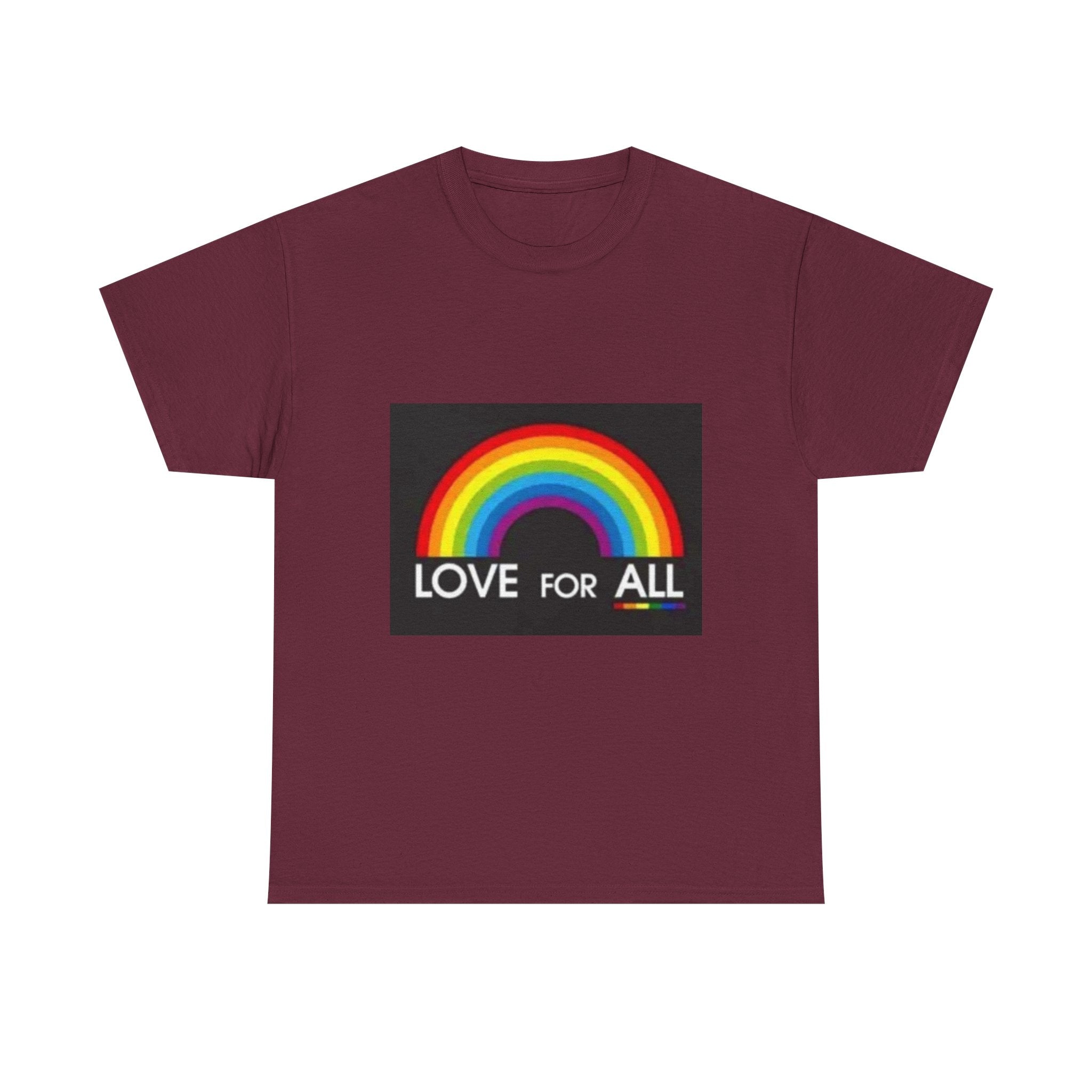 T-Shirt — 'Love For All' Rainbow Pride Tee