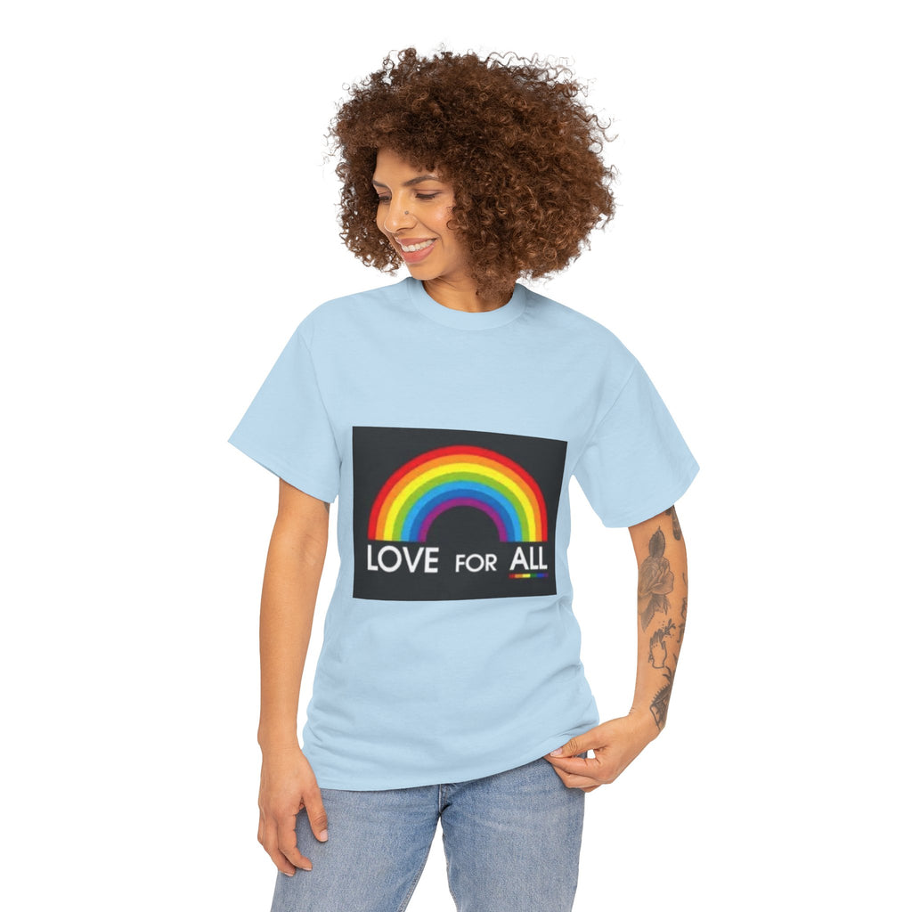 T-Shirt — 'Love For All' Rainbow Pride Tee