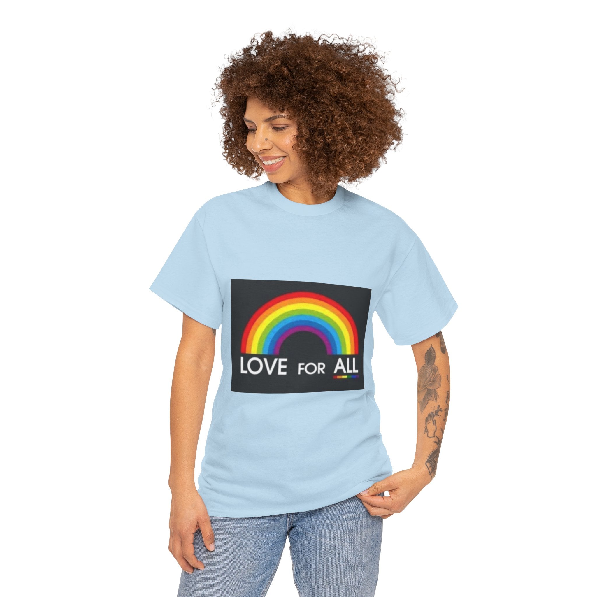 T-Shirt — 'Love For All' Rainbow Pride Tee