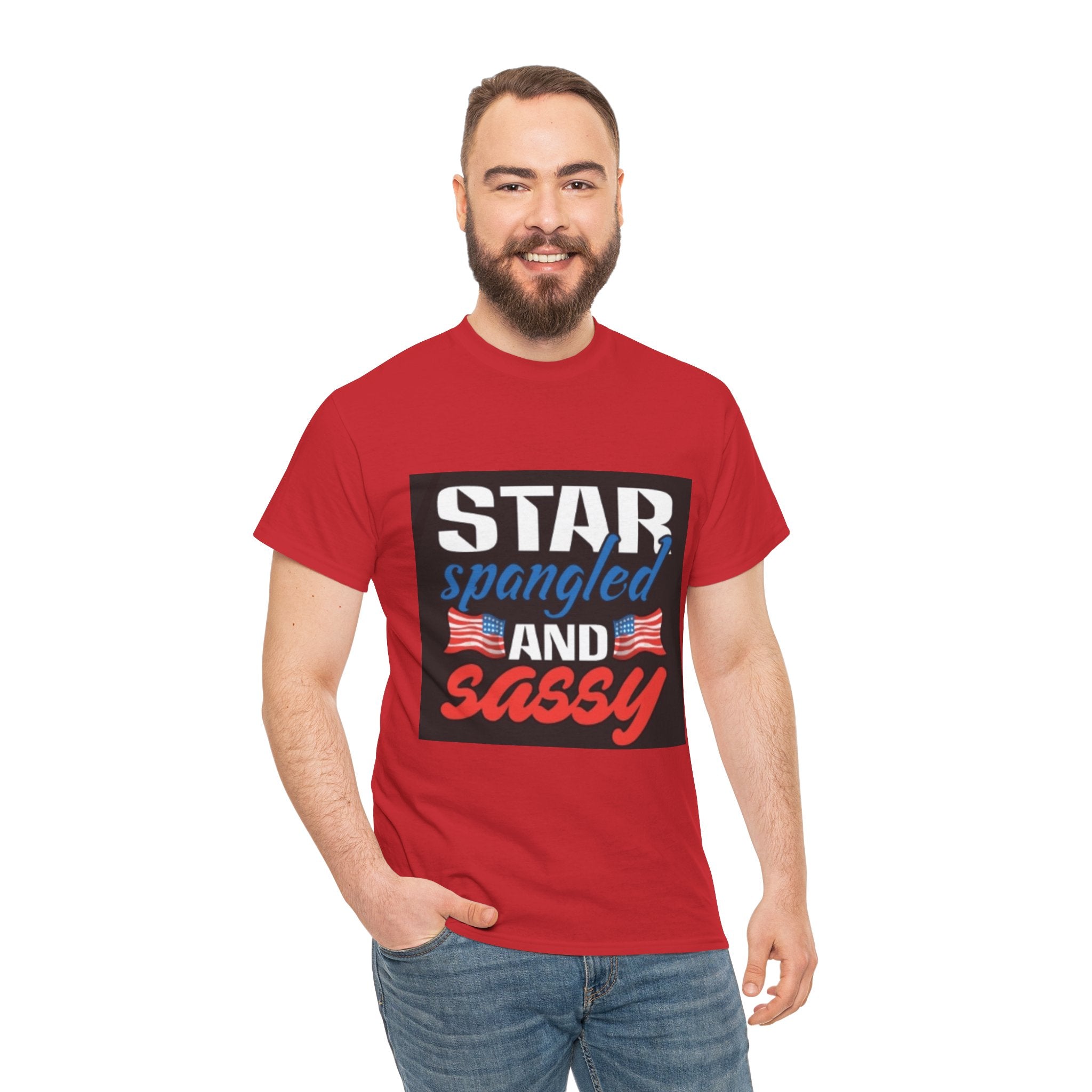 Star Spangled and Sassy Tee — Patriotic 4th of July Shirt with Flags