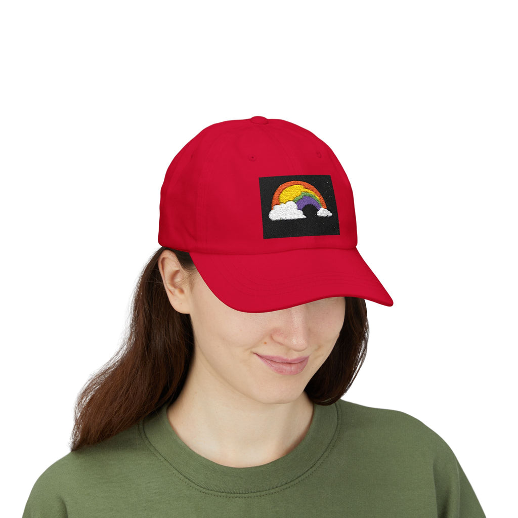 Dad Cap — Embroidered Rainbow Patch Baseball Hat