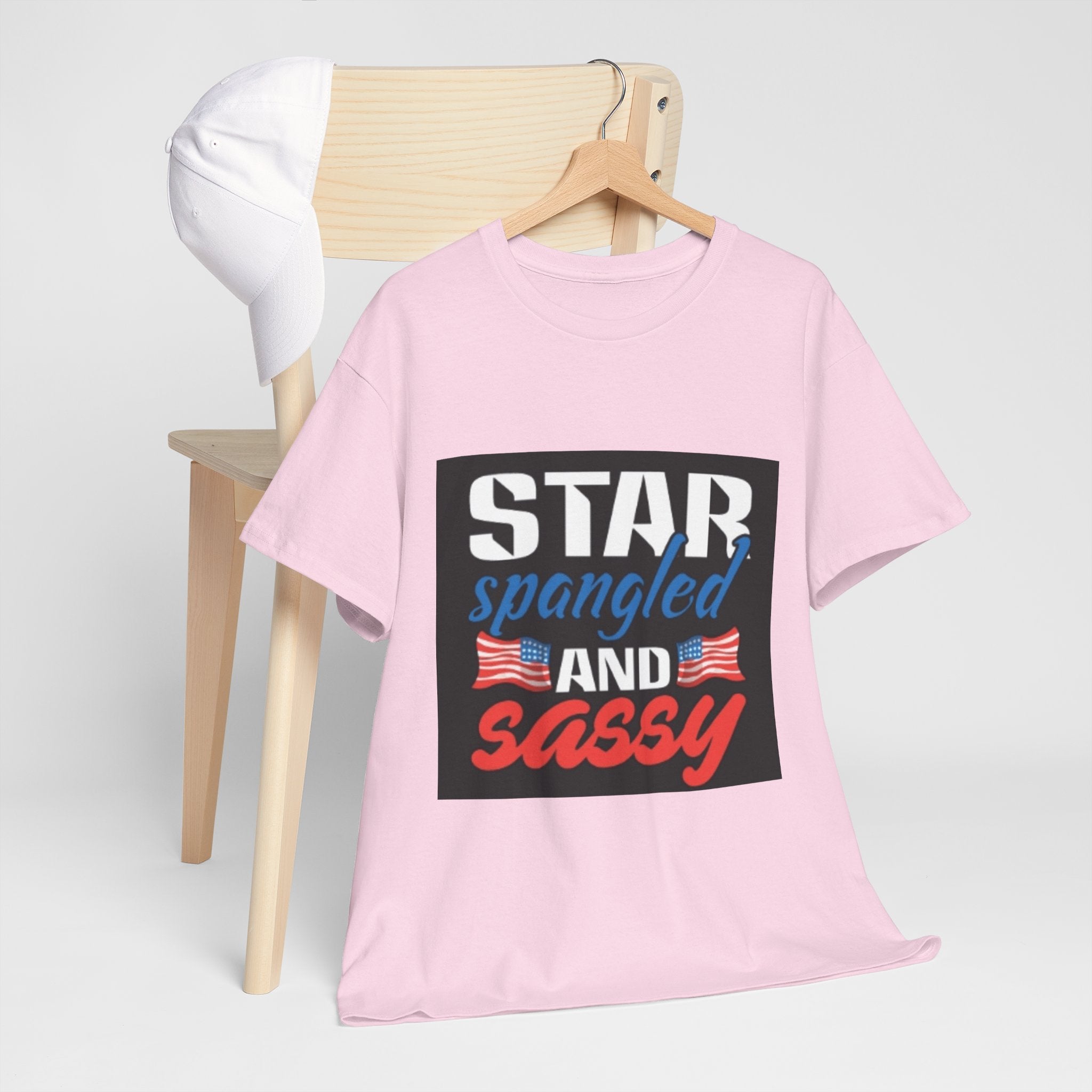 Star Spangled and Sassy Tee — Patriotic 4th of July Shirt with Flags