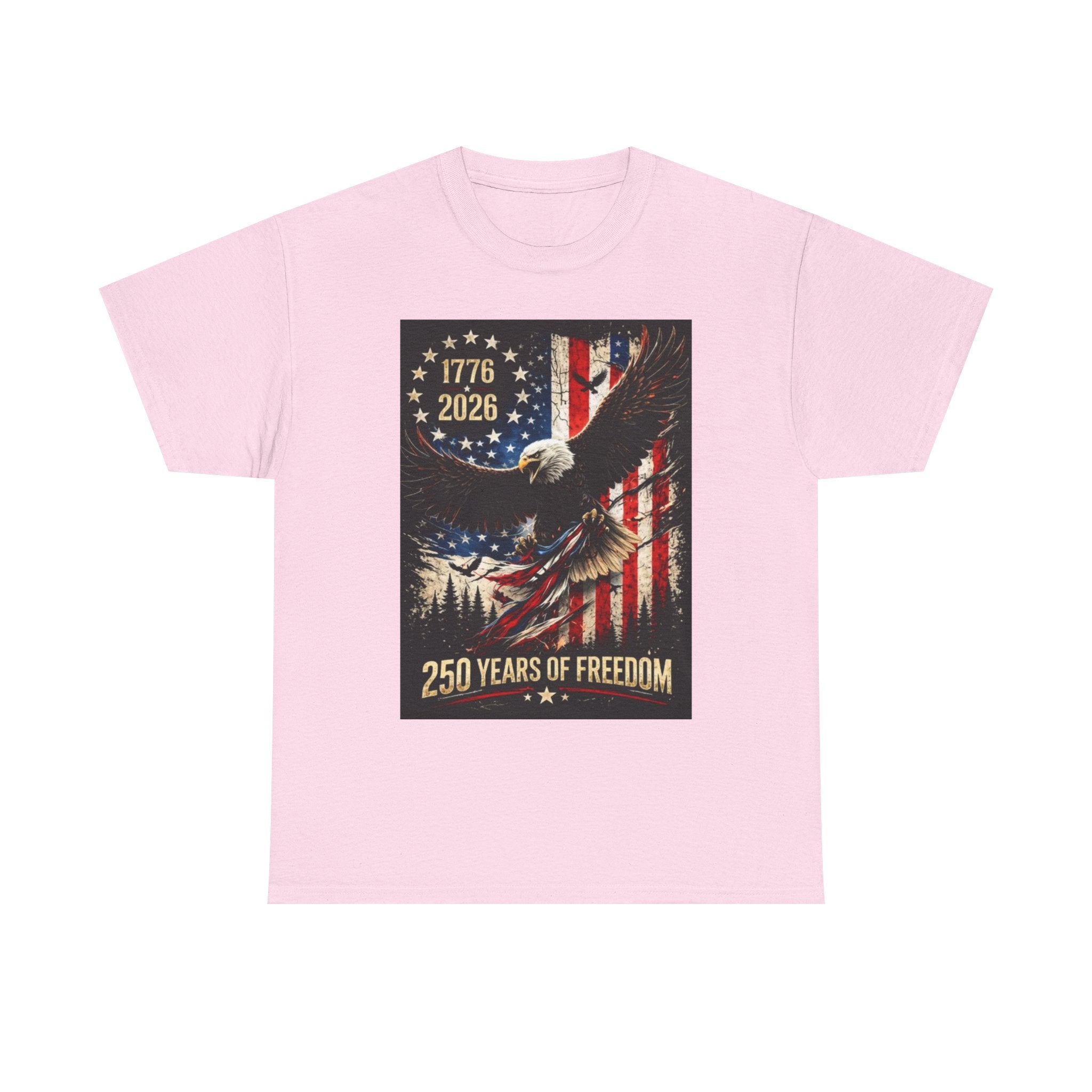 Patriotic Tee — 1776–2026 Bald Eagle "250 Years of Freedom" Shirt