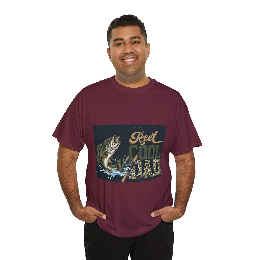 Fishing T-Shirt — "Reel Cool Dad" Graphic Tee