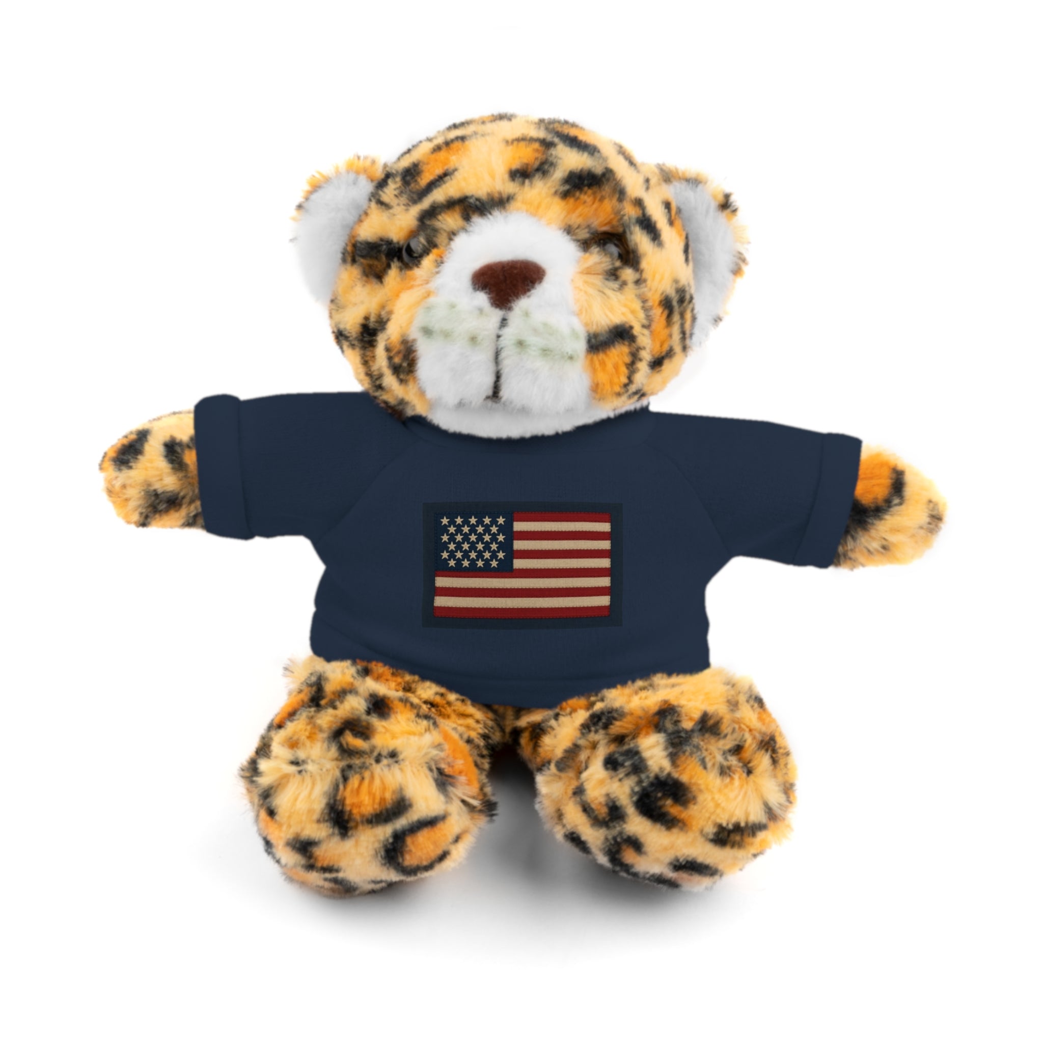 American Flag Teddy Bear with Tee — Patriotic Plush Gift