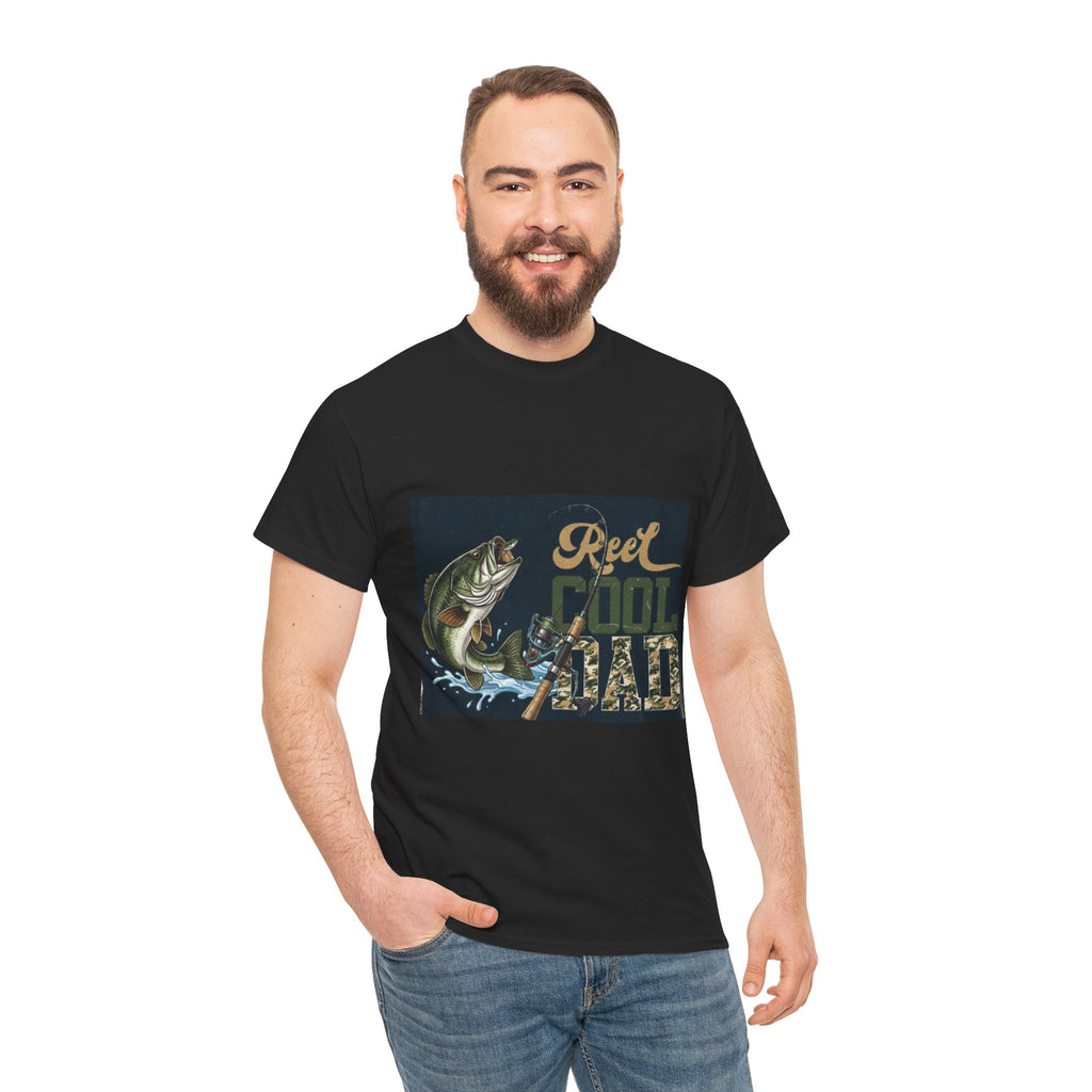 Fishing T-Shirt — "Reel Cool Dad" Graphic Tee