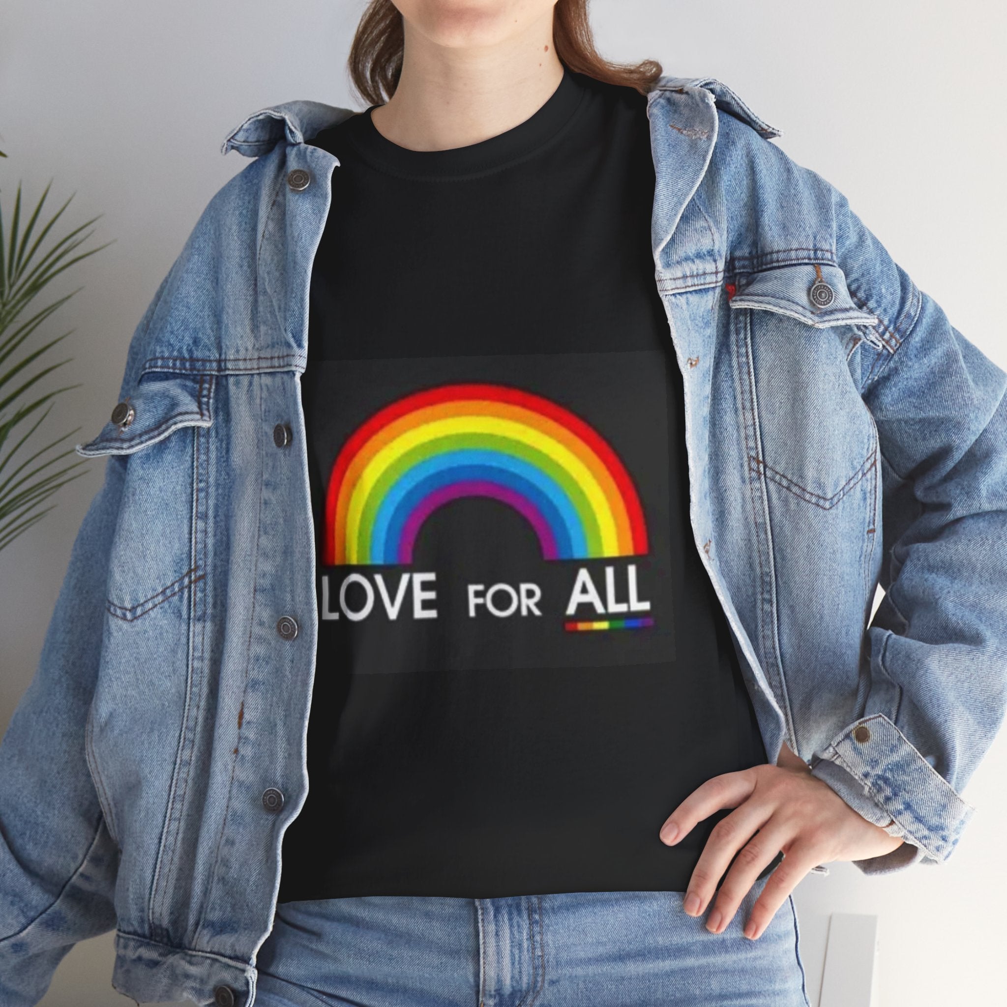 T-Shirt — 'Love For All' Rainbow Pride Tee