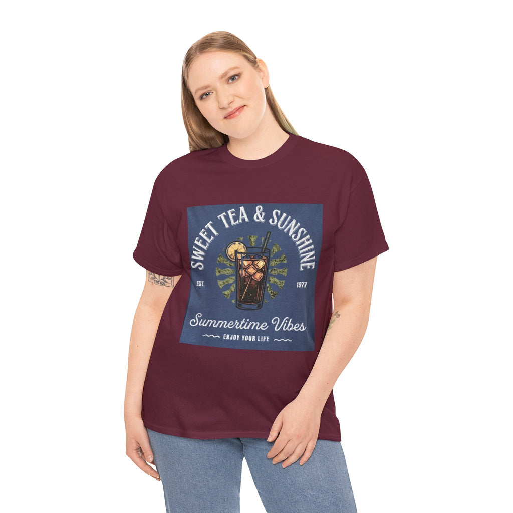 Sweet Tea & Sunshine Tee — Summertime Vibes Iced Tea Graphic T-Shirt