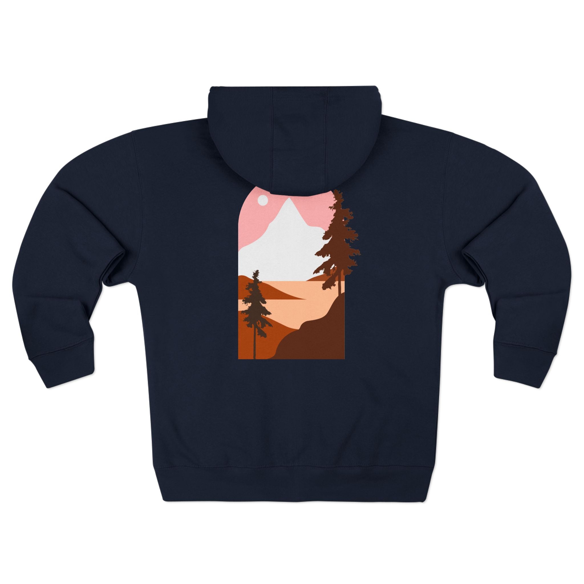 Mountain Sunset Zip Hoodie