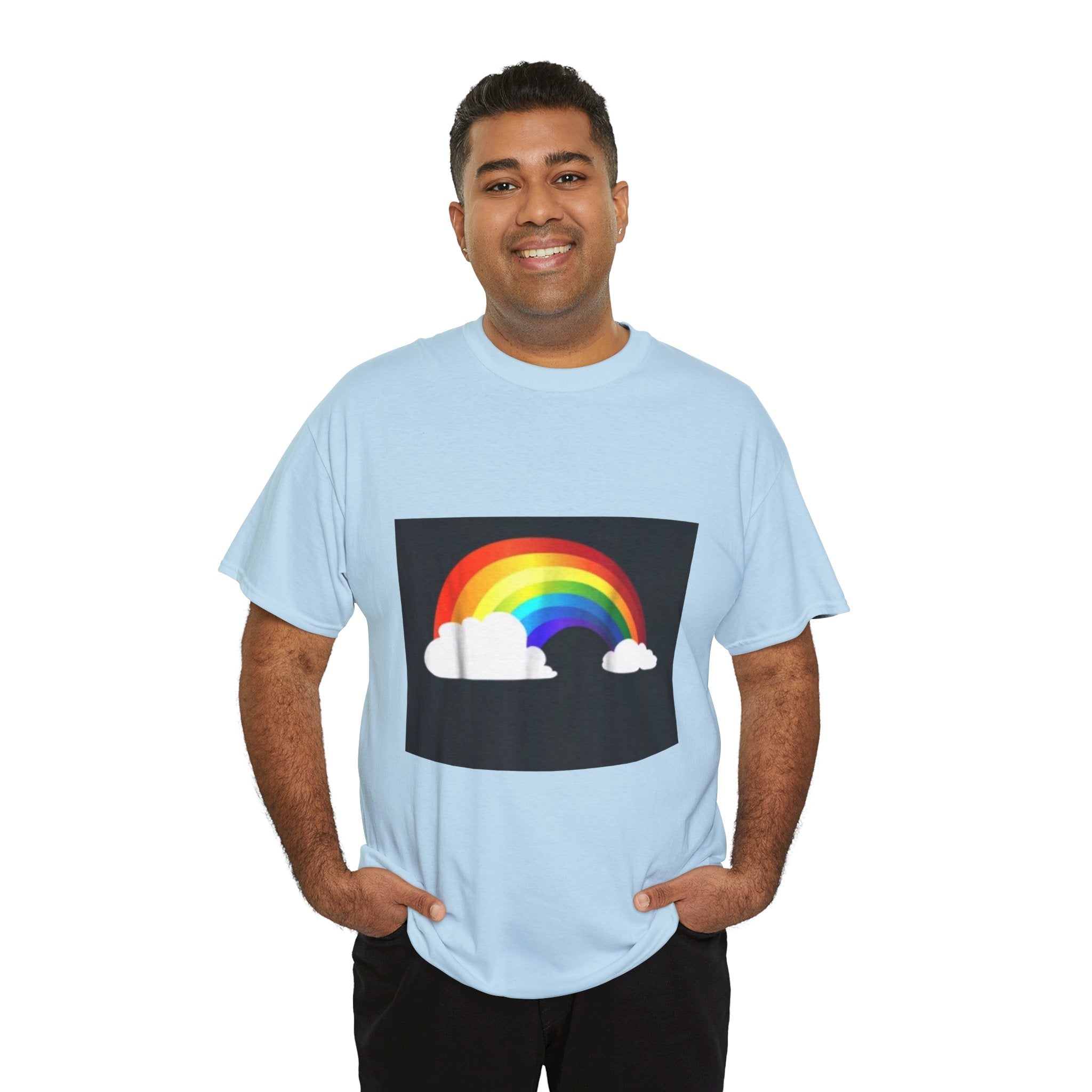 Rainbow Clouds T-Shirt — Bright Pride Graphic Tee