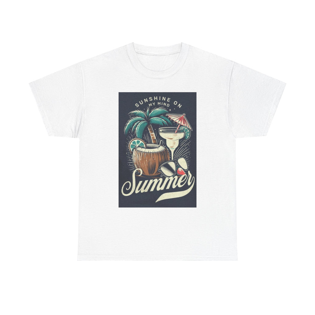 Summer Cocktail Tee — "Sunshine On My Mind" Tropical Beach T-Shirt