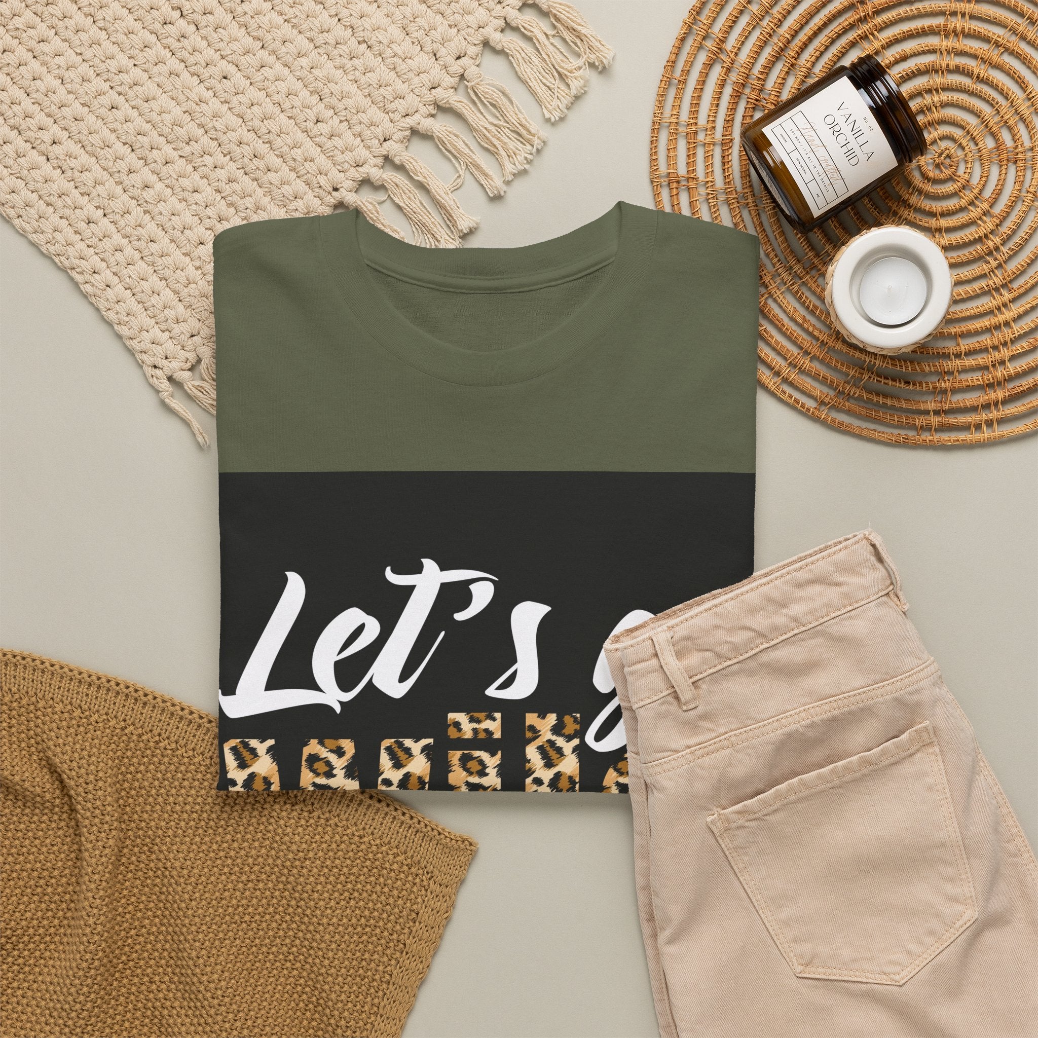 Let's Go Wild Leopard Graphic Tee