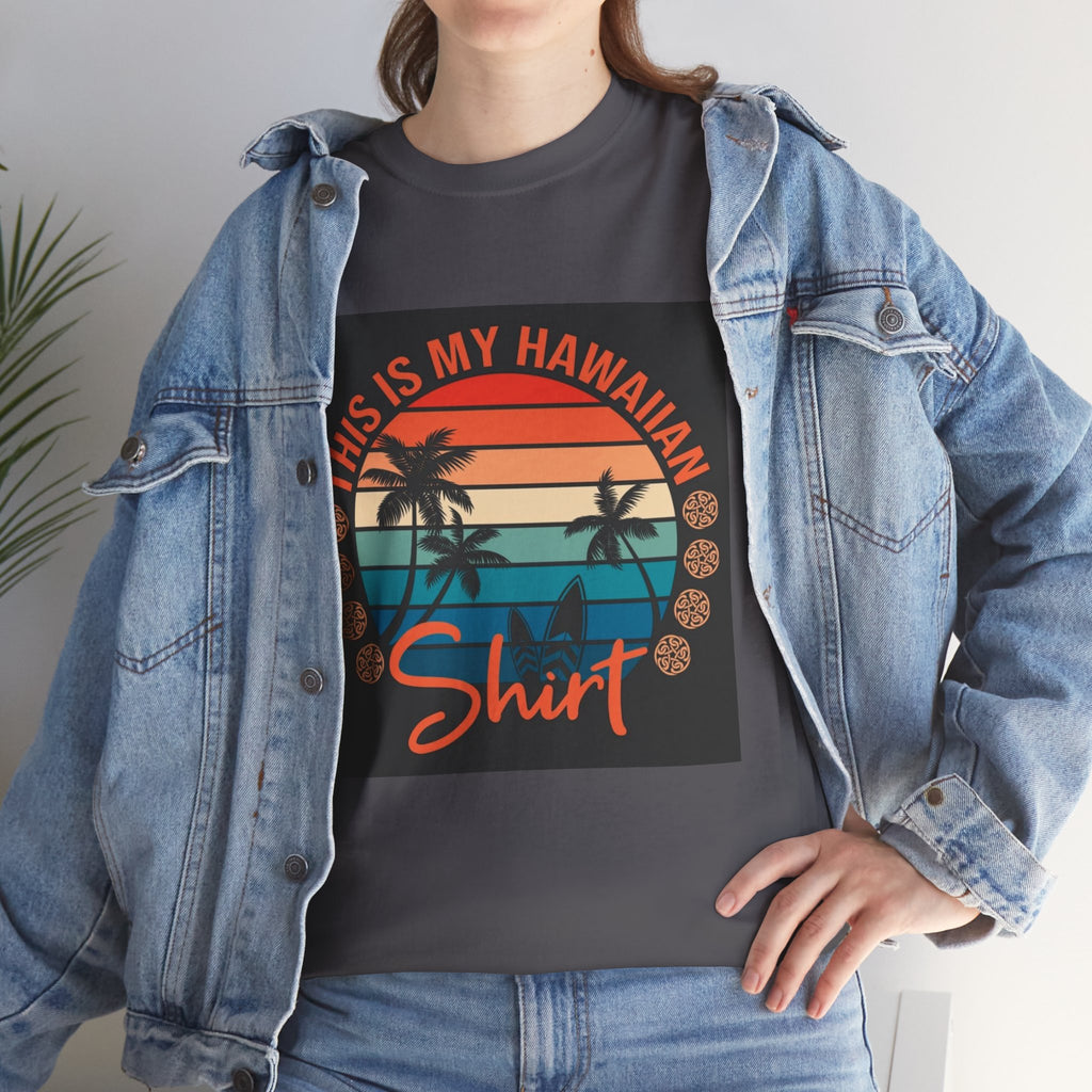 This Is My Hawaiian Shirt Tee — Vintage Sunset Palm Beach T-Shirt
