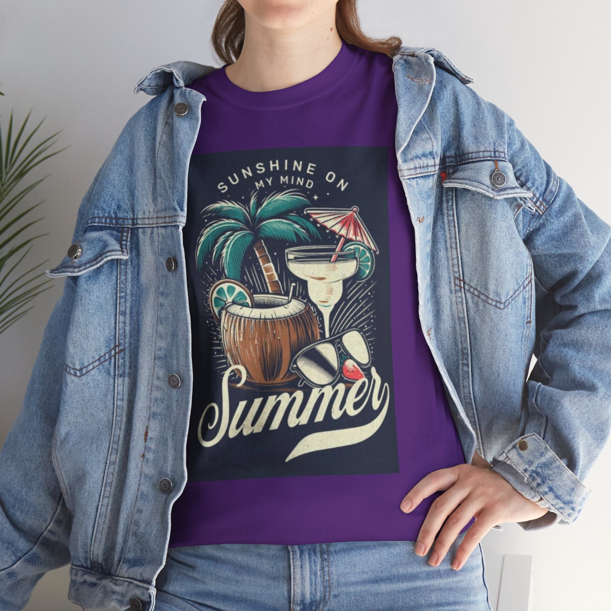 Summer Cocktail Tee — "Sunshine On My Mind" Tropical Beach T-Shirt