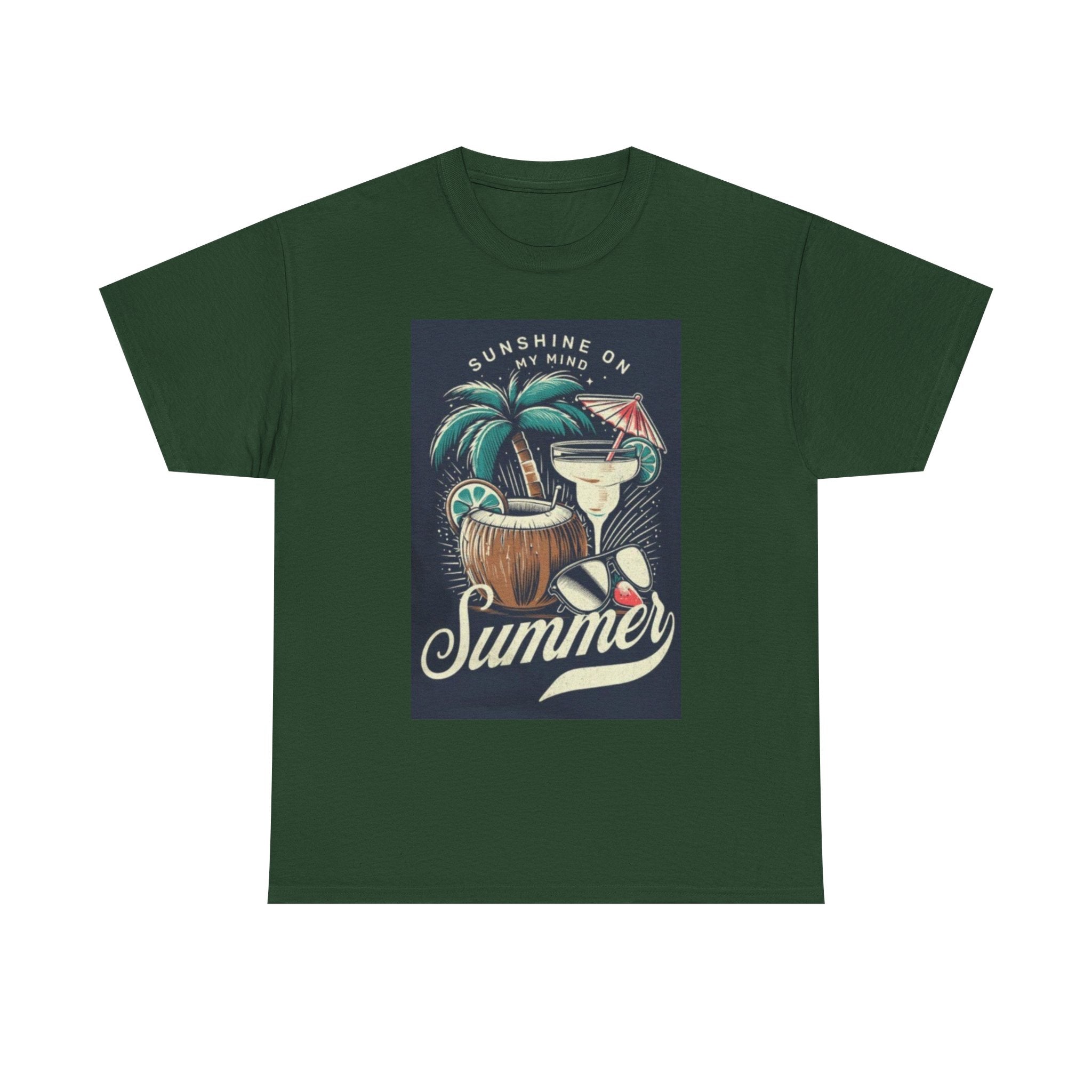 Summer Cocktail Tee — "Sunshine On My Mind" Tropical Beach T-Shirt