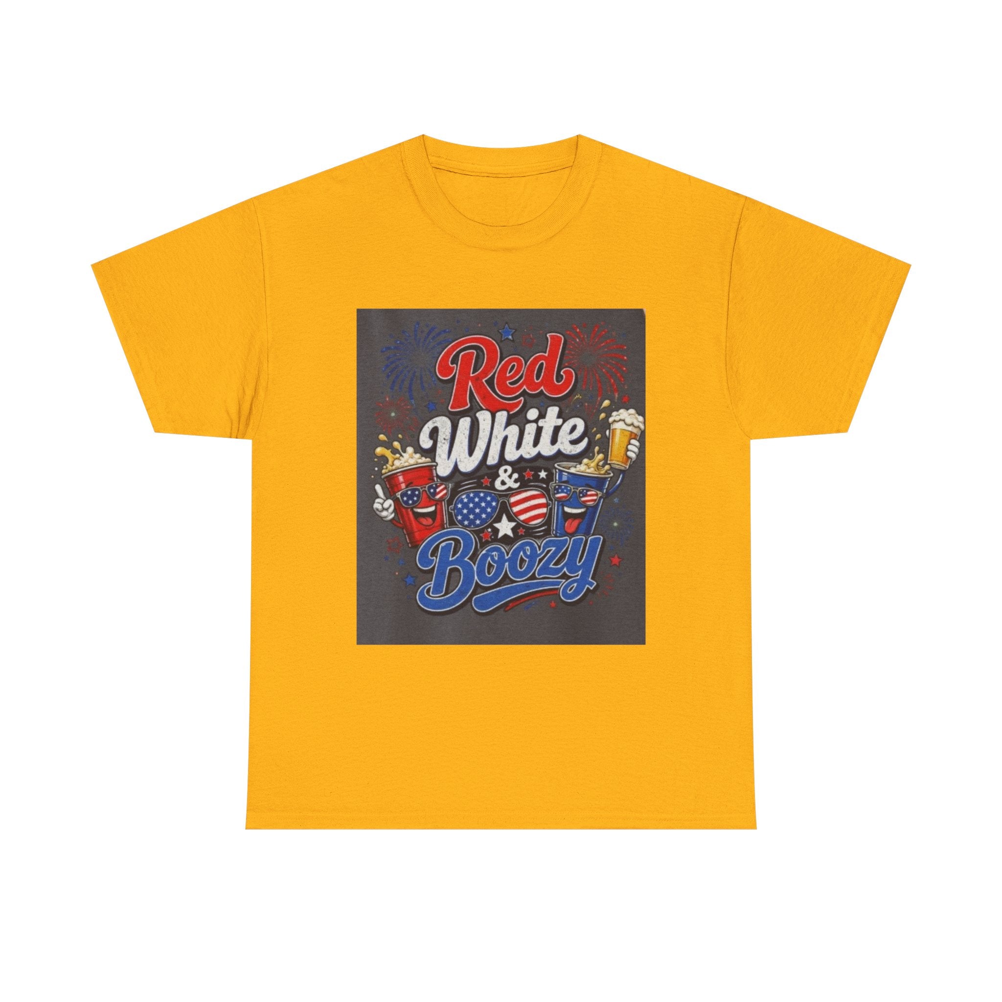 Red White & Boozy T-Shirt – Patriotic 4th of July Party Tee