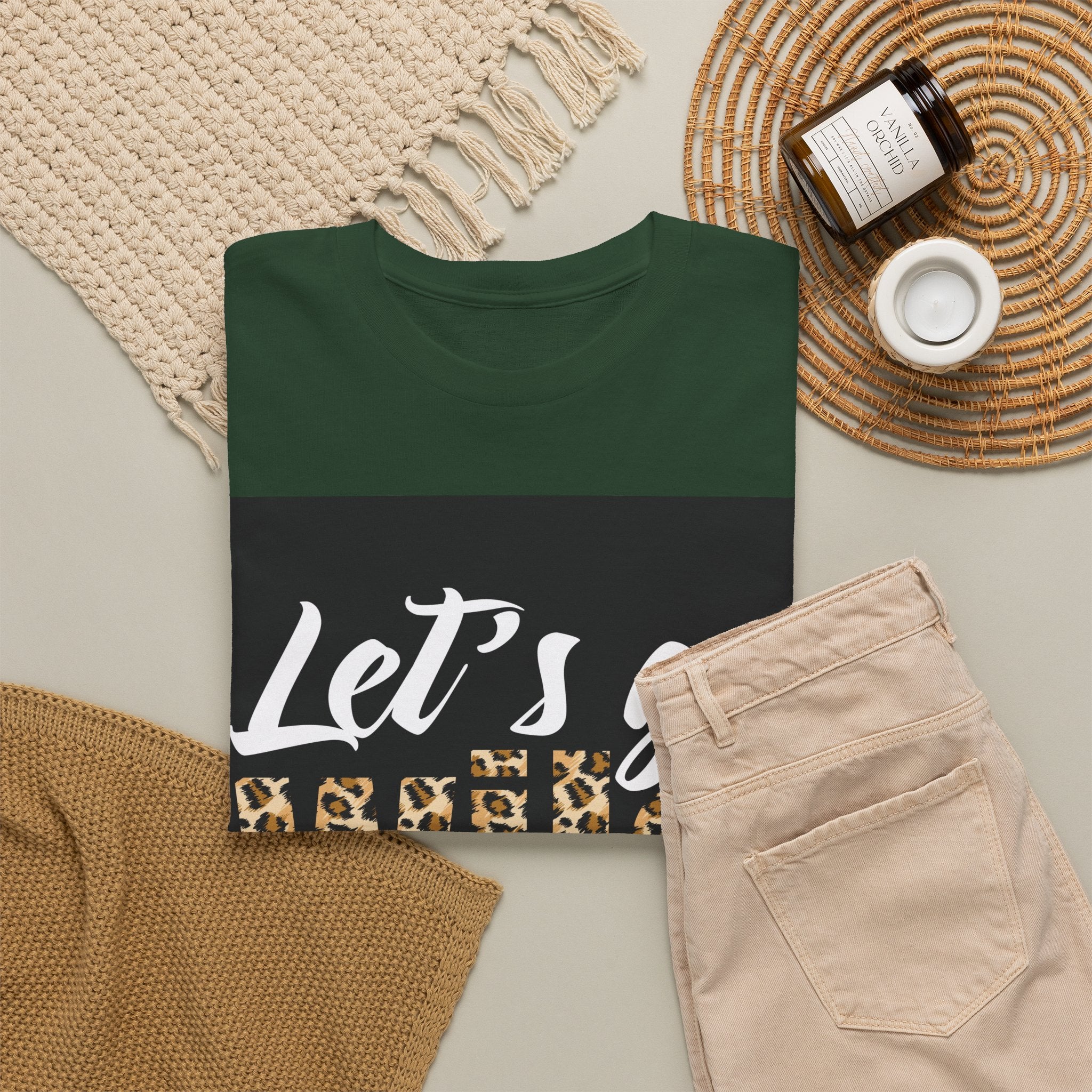 Let's Go Wild Leopard Graphic Tee