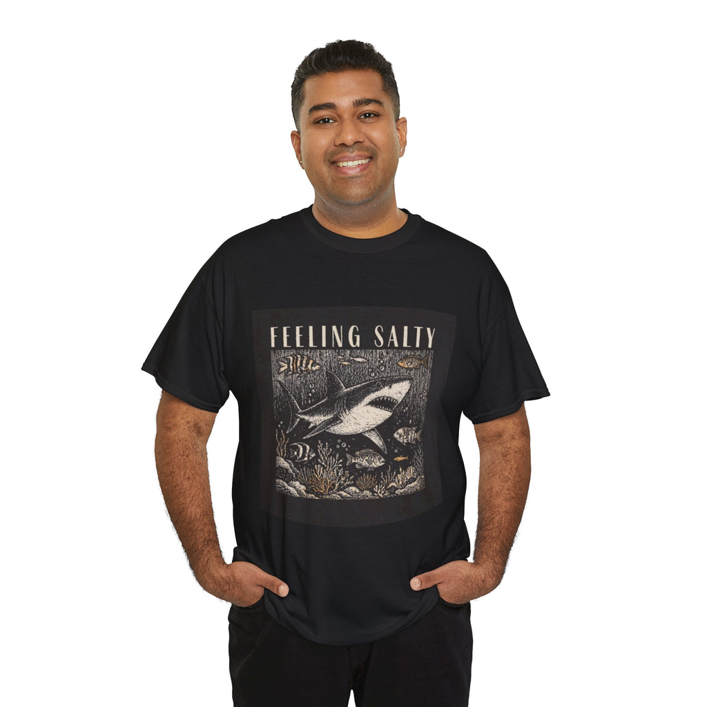Feeling Salty Shark T-Shirt – Vintage Ocean Graphic Tee