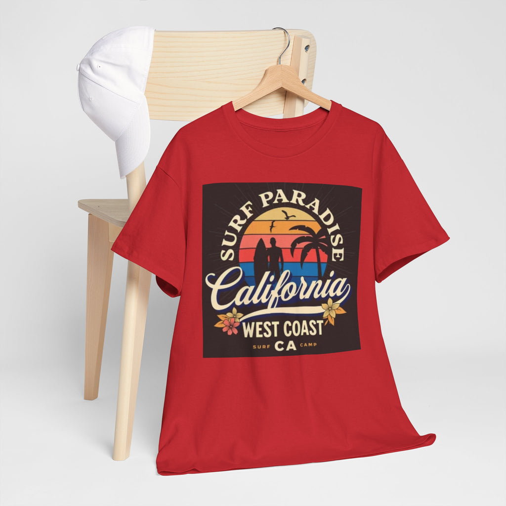 California Surf Paradise Tee — West Coast CA Vintage Sunset Graphic T-Shirt