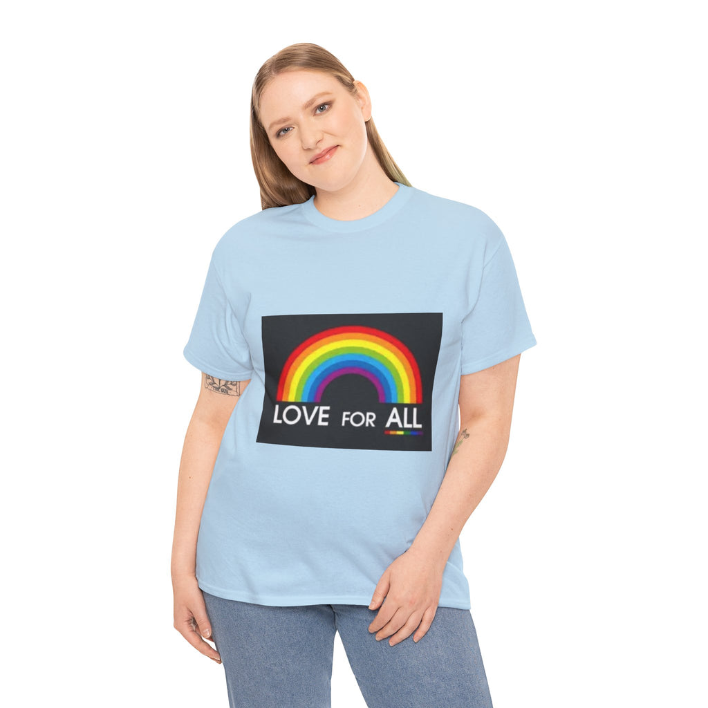 T-Shirt — 'Love For All' Rainbow Pride Tee