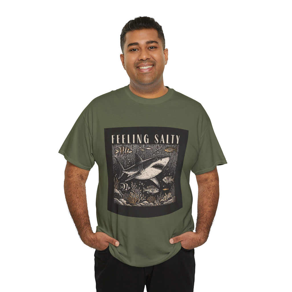Feeling Salty Shark T-Shirt – Vintage Ocean Graphic Tee
