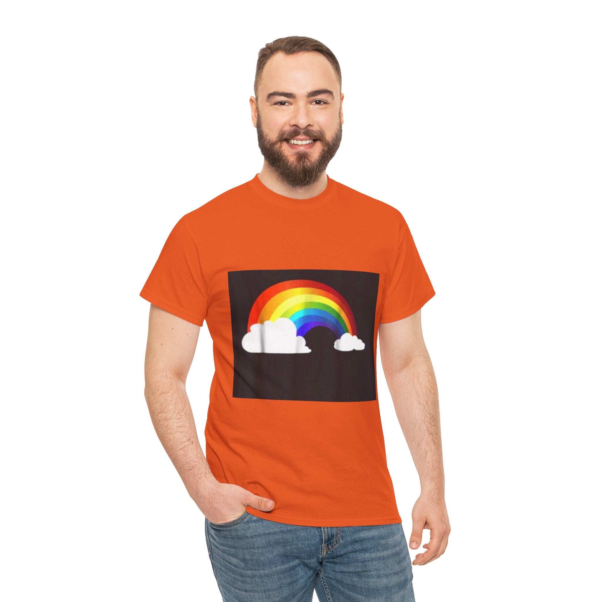 Rainbow Clouds T-Shirt — Bright Pride Graphic Tee