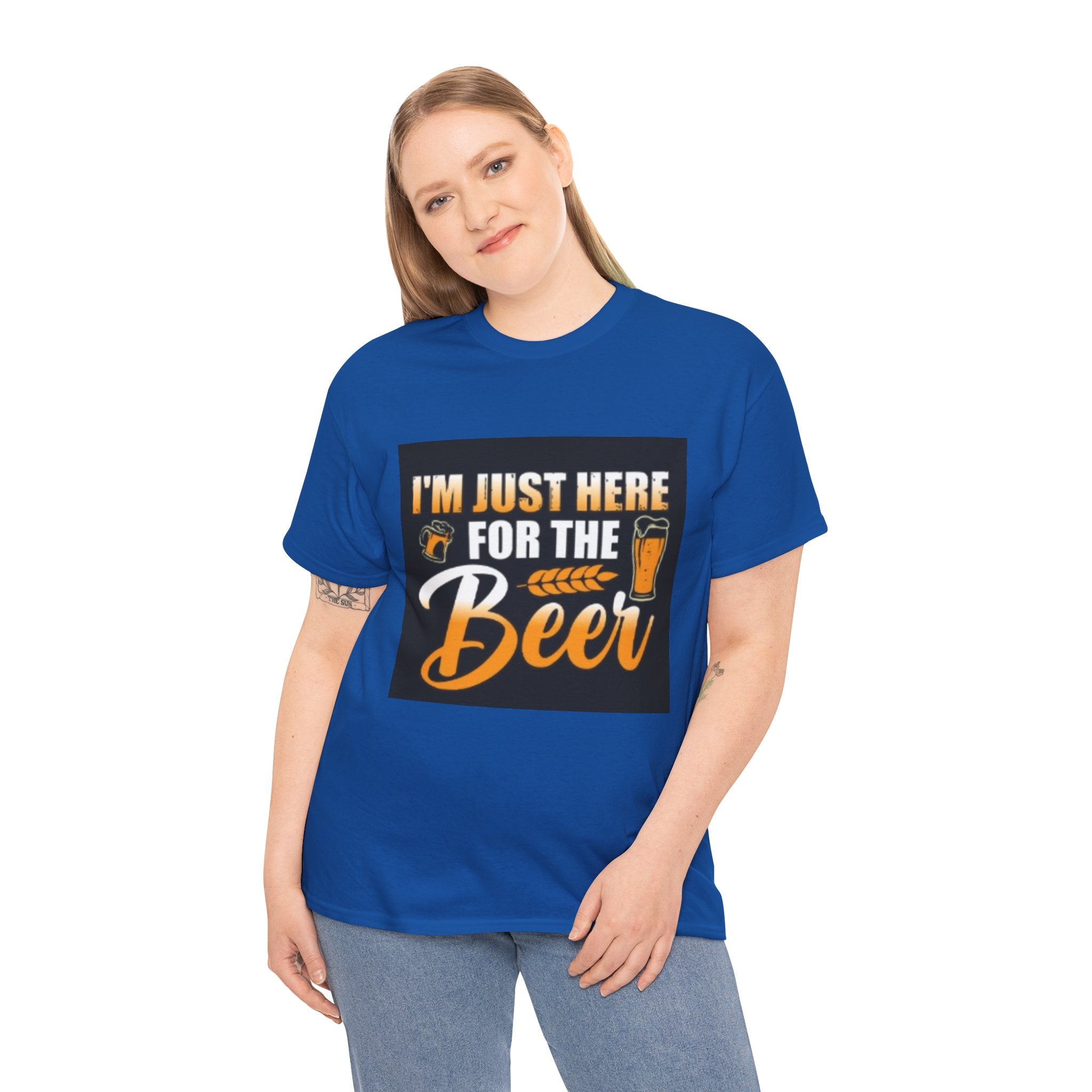 I'm Just Here for the Beer T-Shirt — Funny Beer Drinking Tee for Parties & Oktoberfest