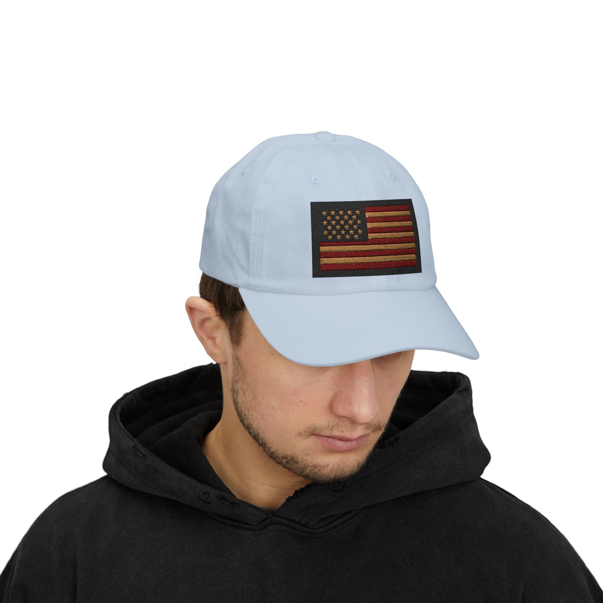 Vintage American Flag Dad Cap — Embroidered USA Baseball Hat