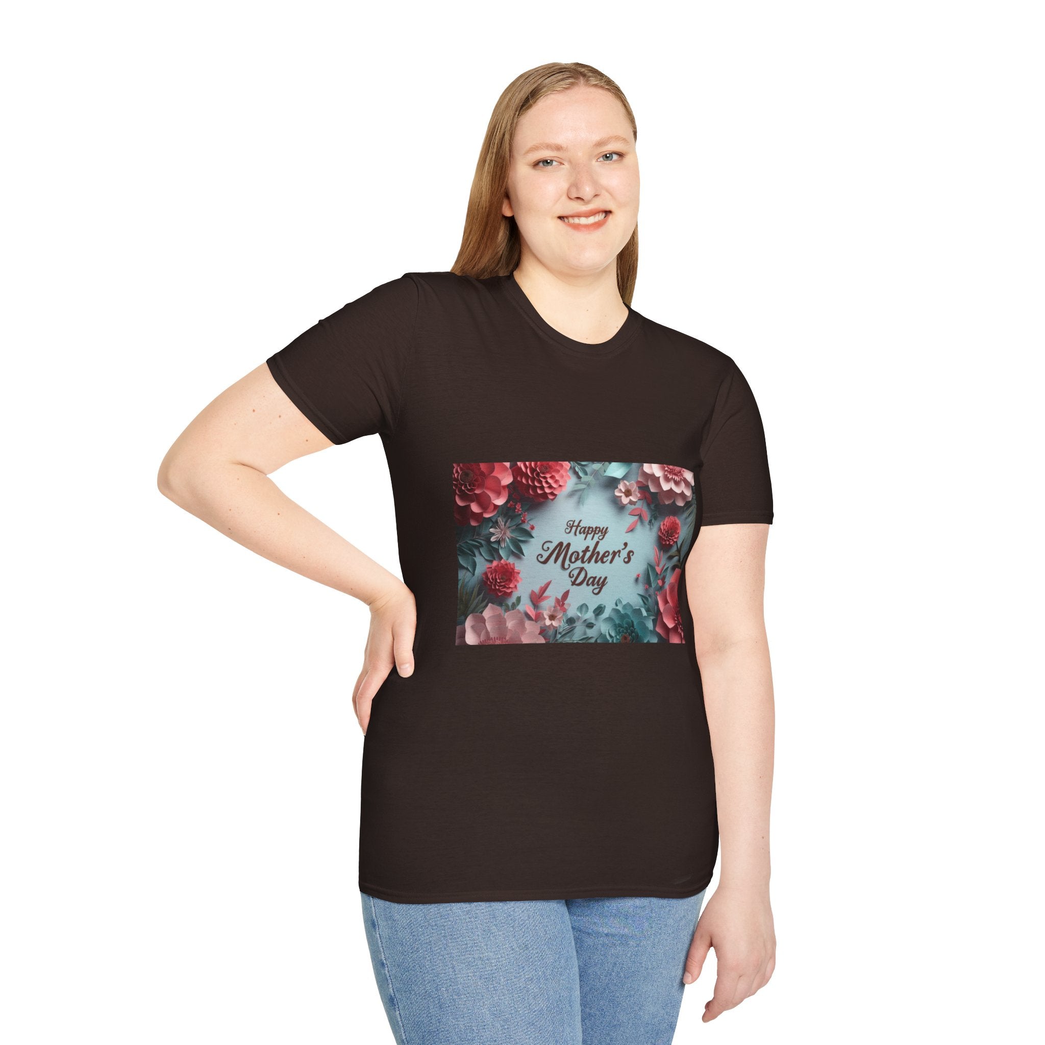 Mother's Day Floral T-Shirt — "Happy Mother's Day" Garden Bouquet Tee
