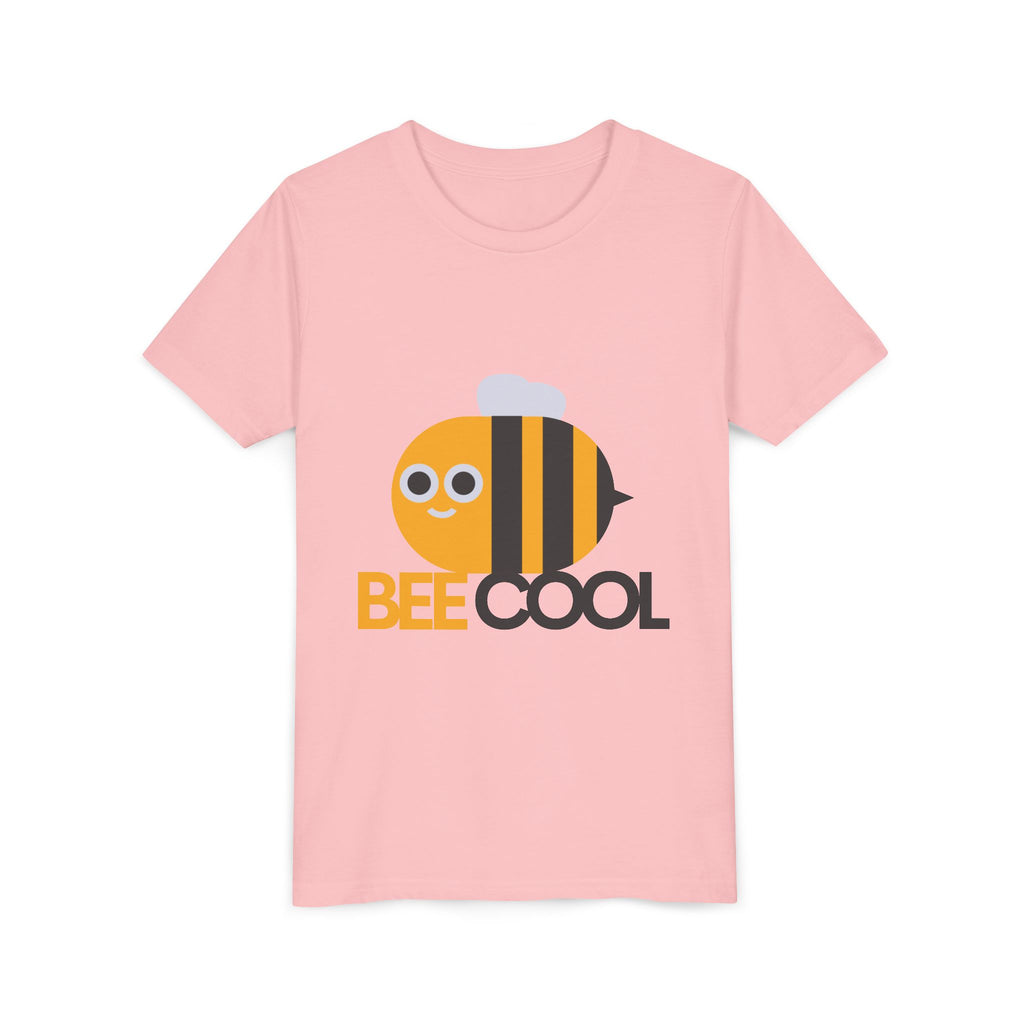 Bee Cool Kids Tee — Cute Bee Graphic Youth Short Sleeve Shirt