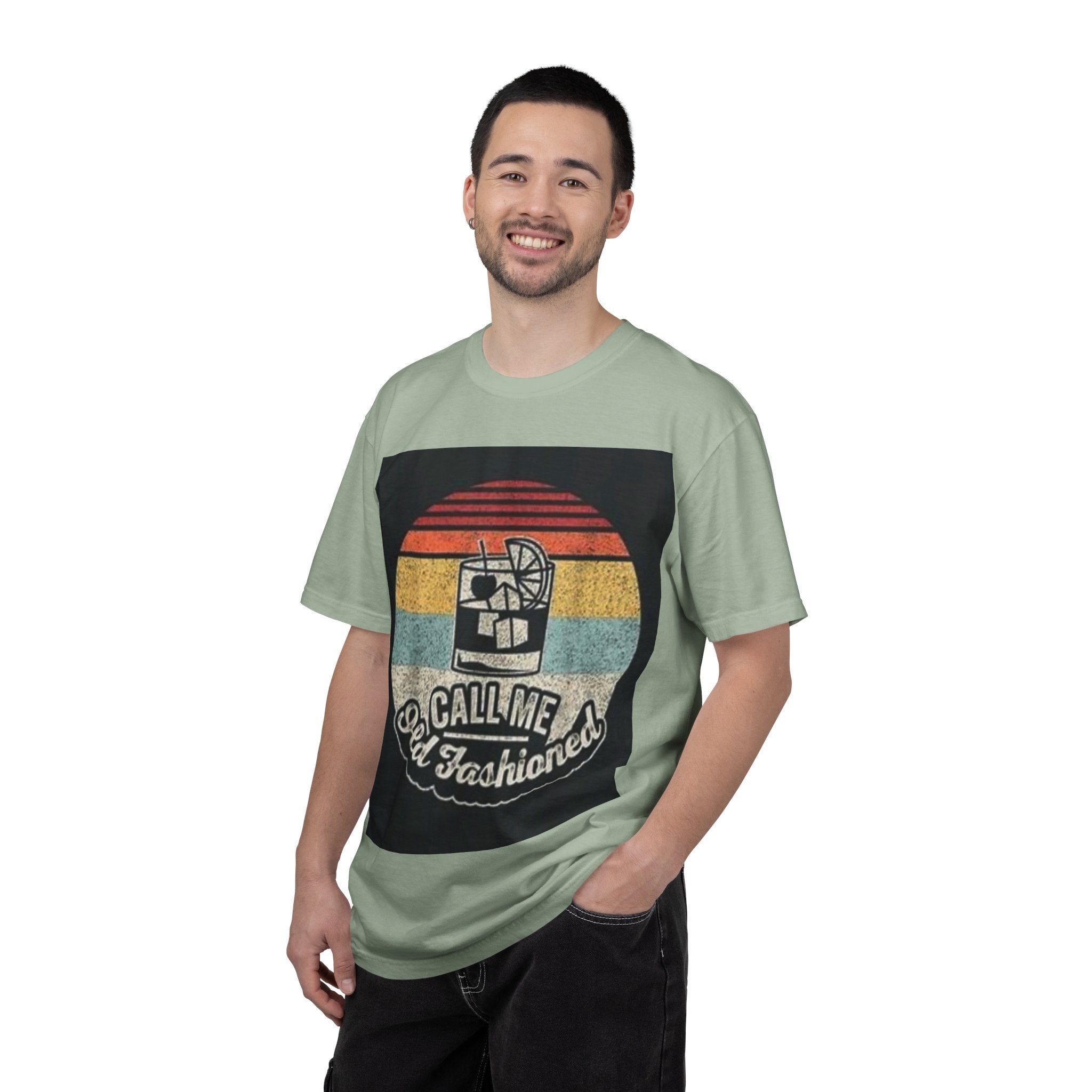 T-Shirt — "Call Me Old Fashioned" Retro Cocktail Graphic Tee