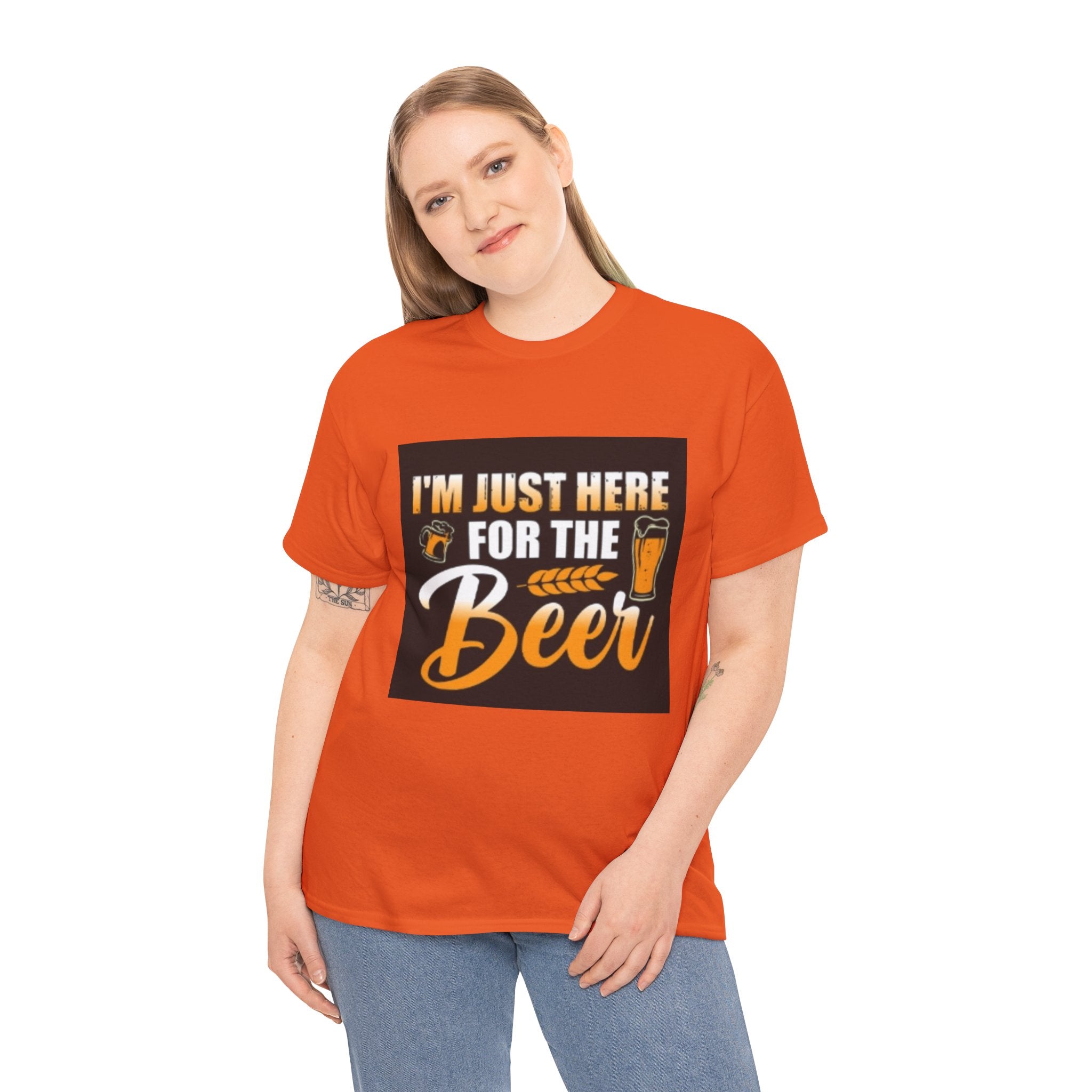I'm Just Here for the Beer T-Shirt — Funny Beer Drinking Tee for Parties & Oktoberfest