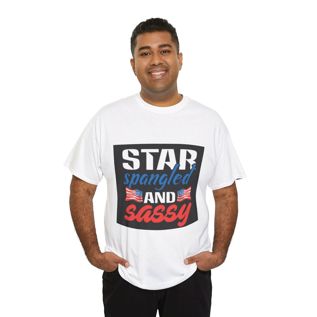 Star Spangled and Sassy Tee — Patriotic 4th of July Shirt with Flags
