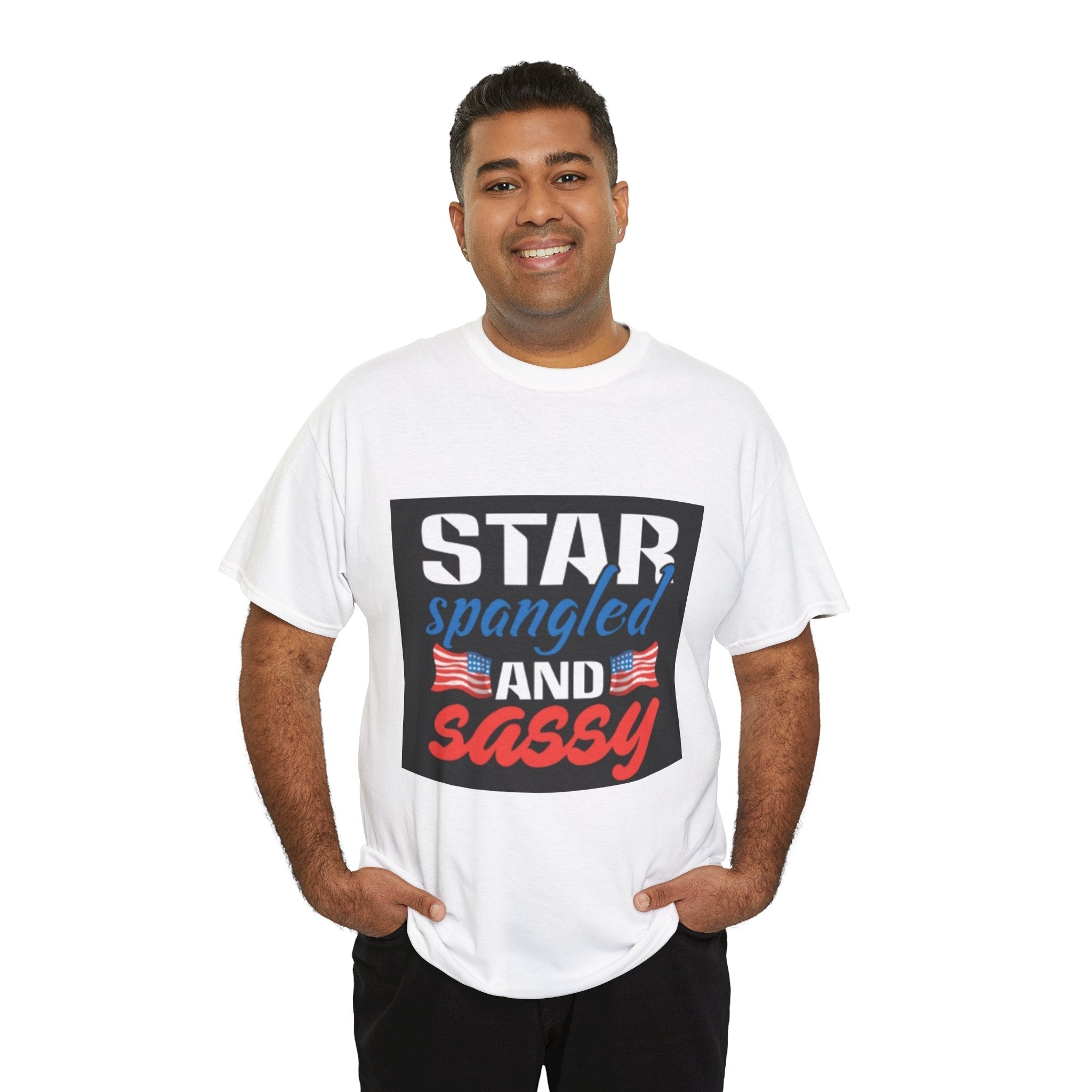 Star Spangled and Sassy Tee — Patriotic 4th of July Shirt with Flags