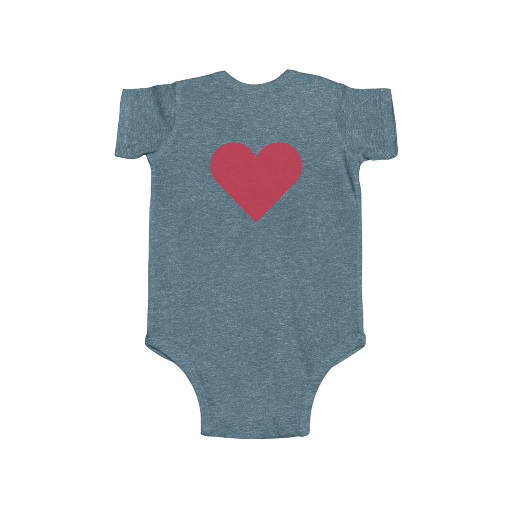 Infant Bodysuit - Black Cat Holding Heart "You're Purrfect" Baby Onesie