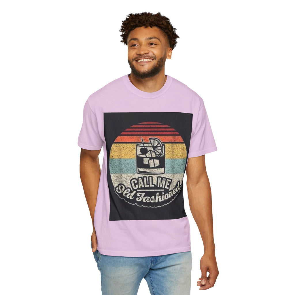 T-Shirt — "Call Me Old Fashioned" Retro Cocktail Graphic Tee